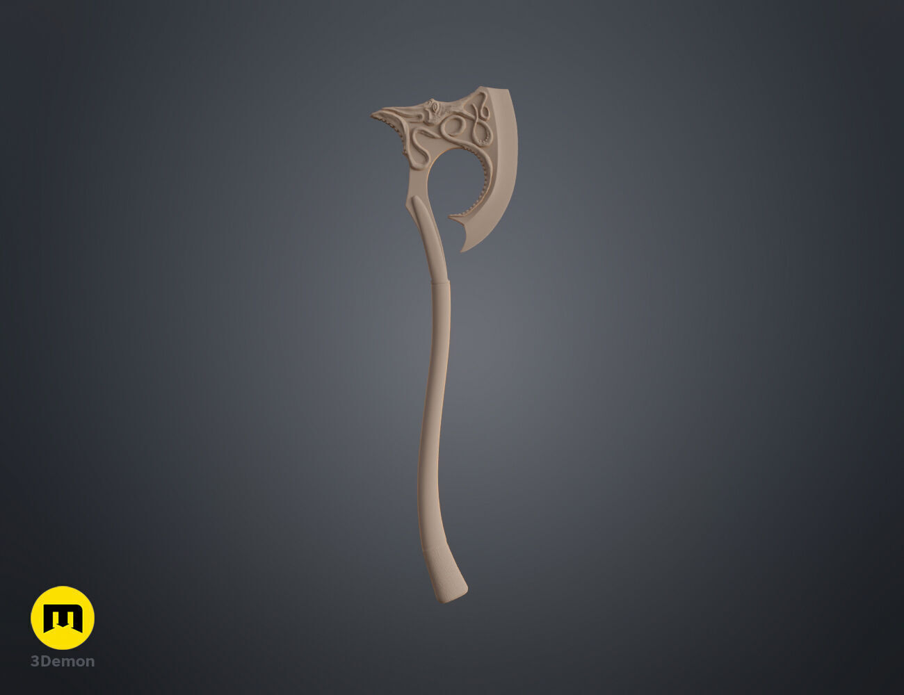 Euron Greyjoy - Octopus Axe 3D print model_11