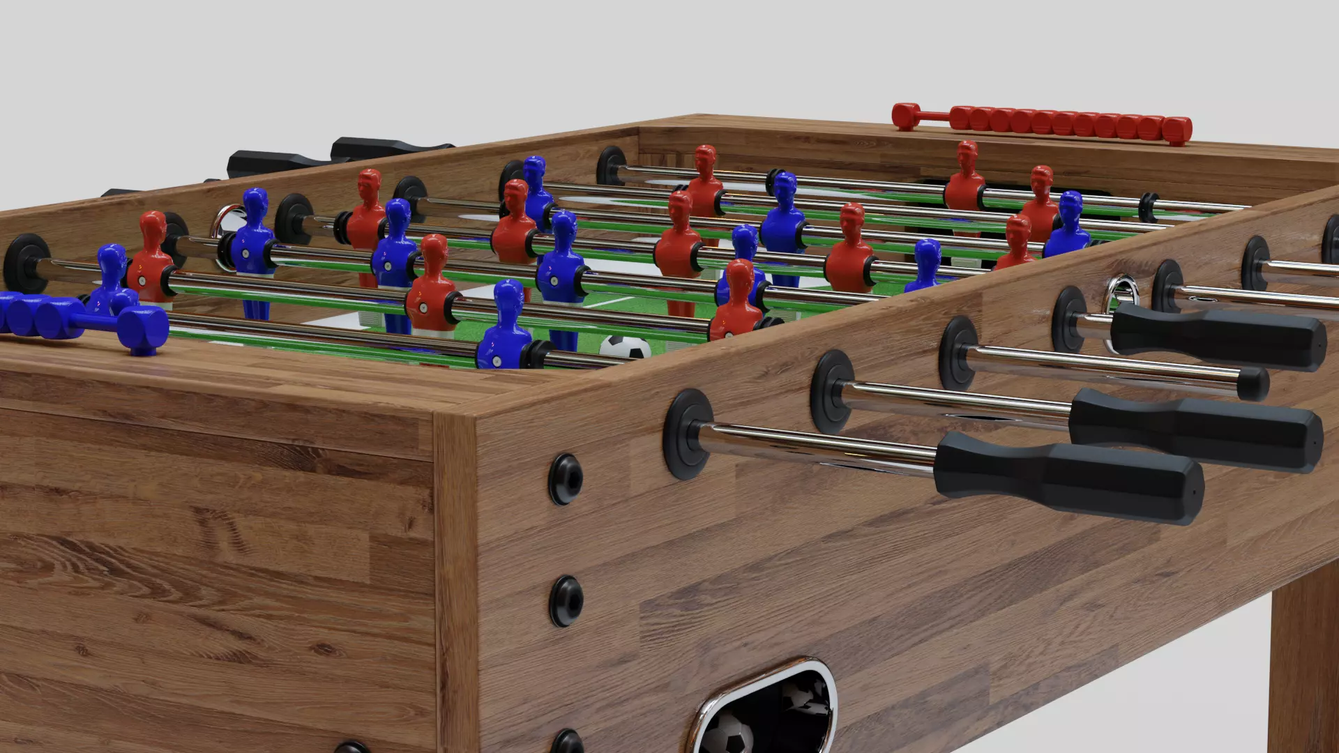 Foosball table 3D model_0