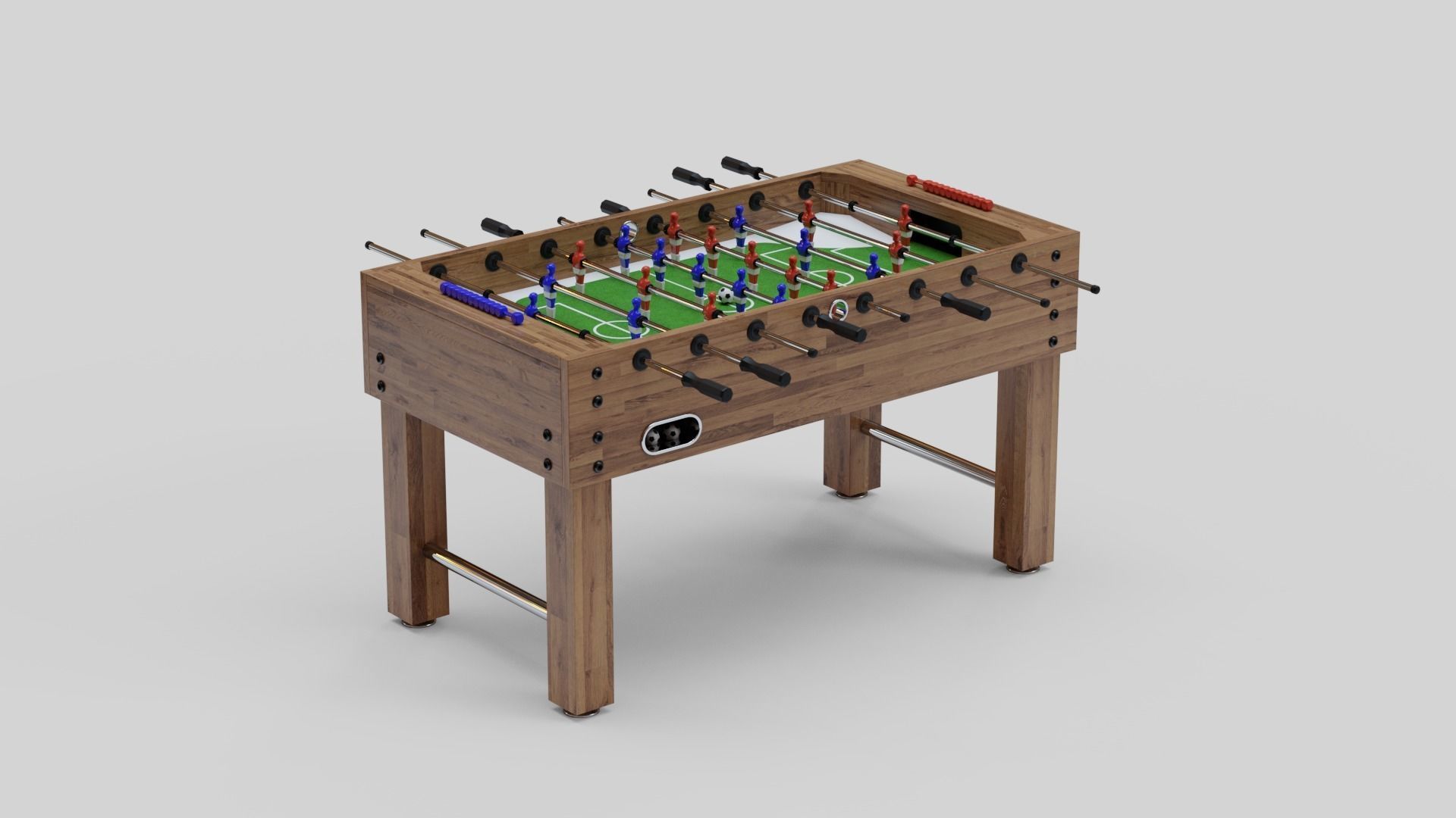 Foosball table 3D model_4