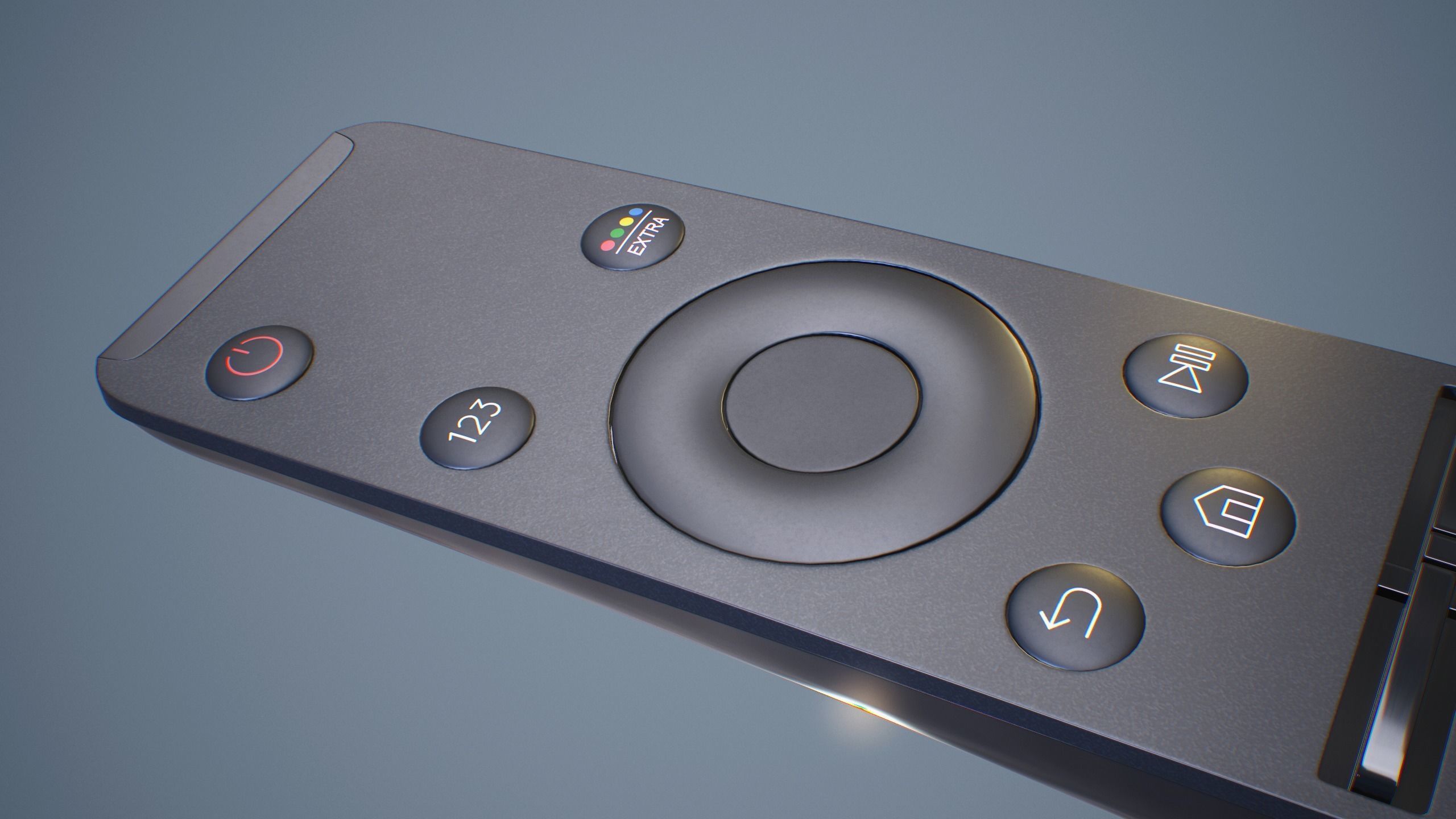 Samsung Smart TV Remote 3D model_5