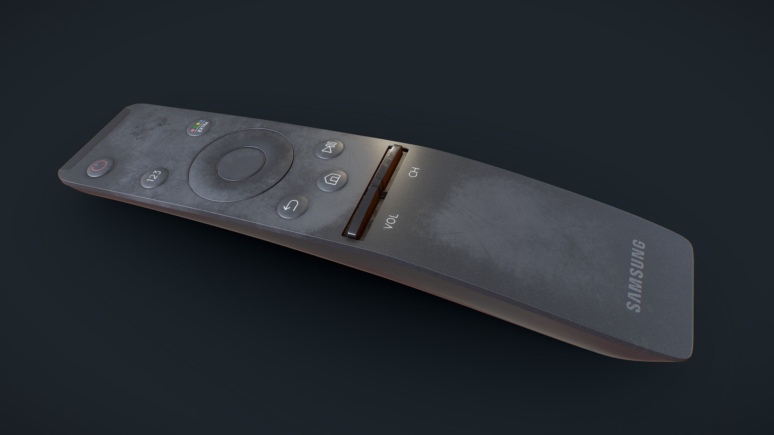 Samsung Smart TV Remote 3D model_2