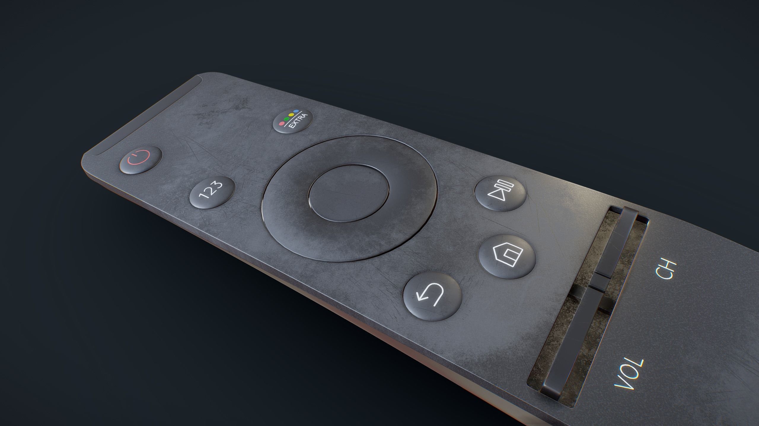 Samsung Smart TV Remote 3D model_6