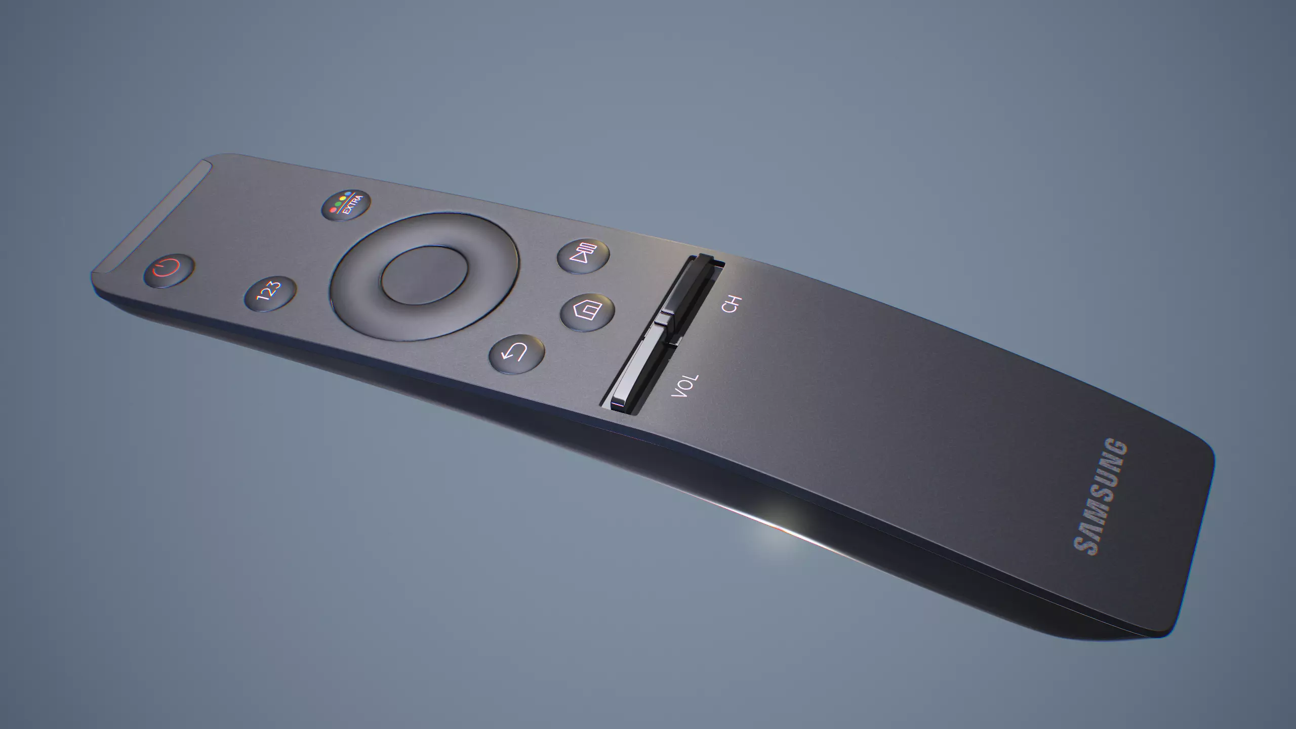 Samsung Smart TV Remote 3D model_0