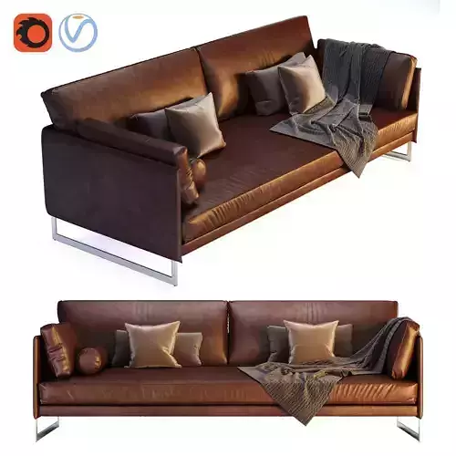 Saba - Livingston Two Seater Sofa 3D model
