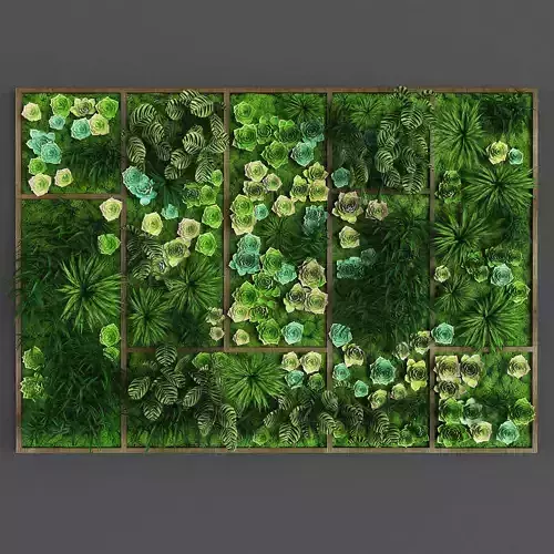 Vertical gardening Low-poly 3D model