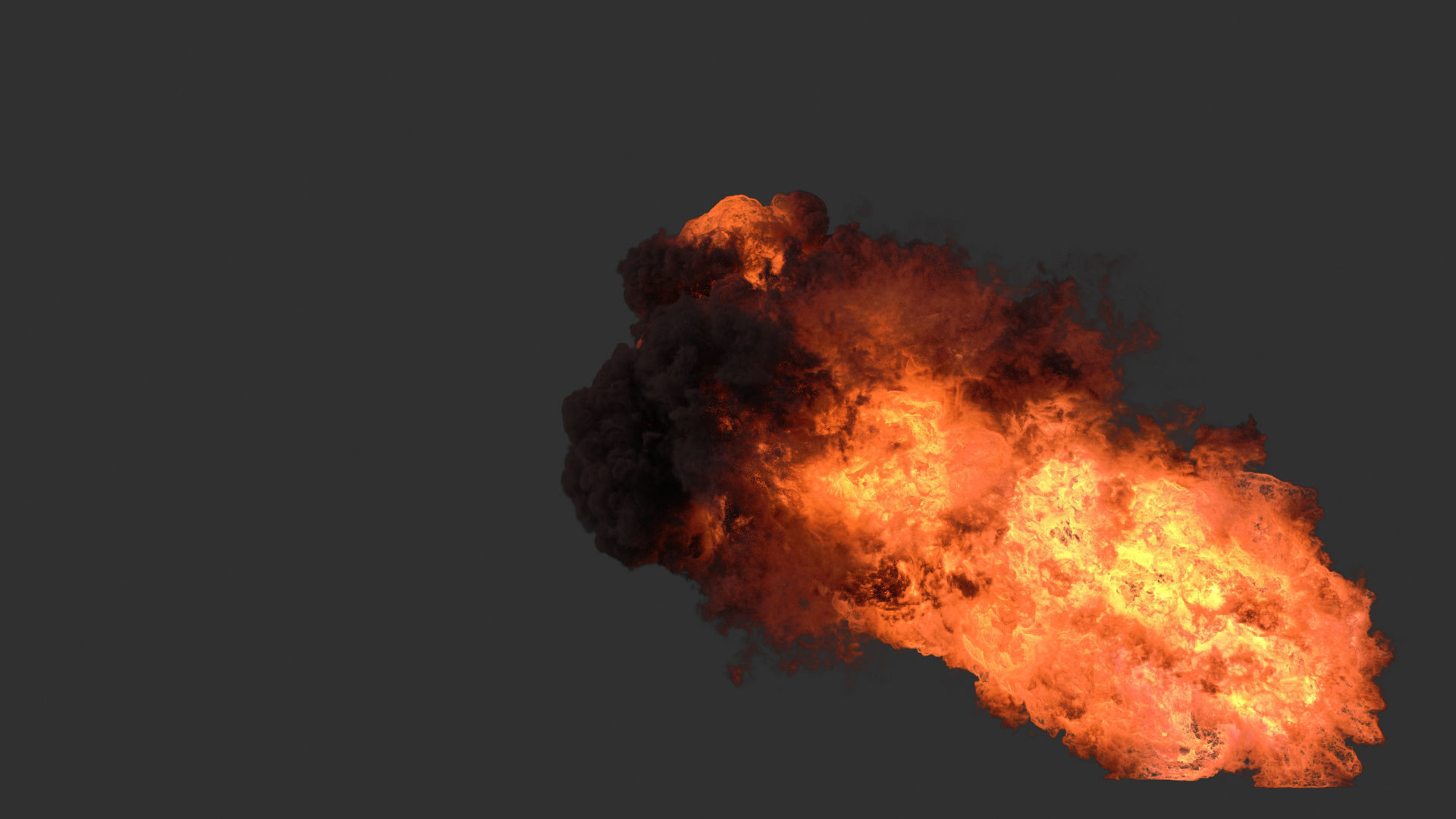 Houdini Heavy Fire asset file 3D model_4