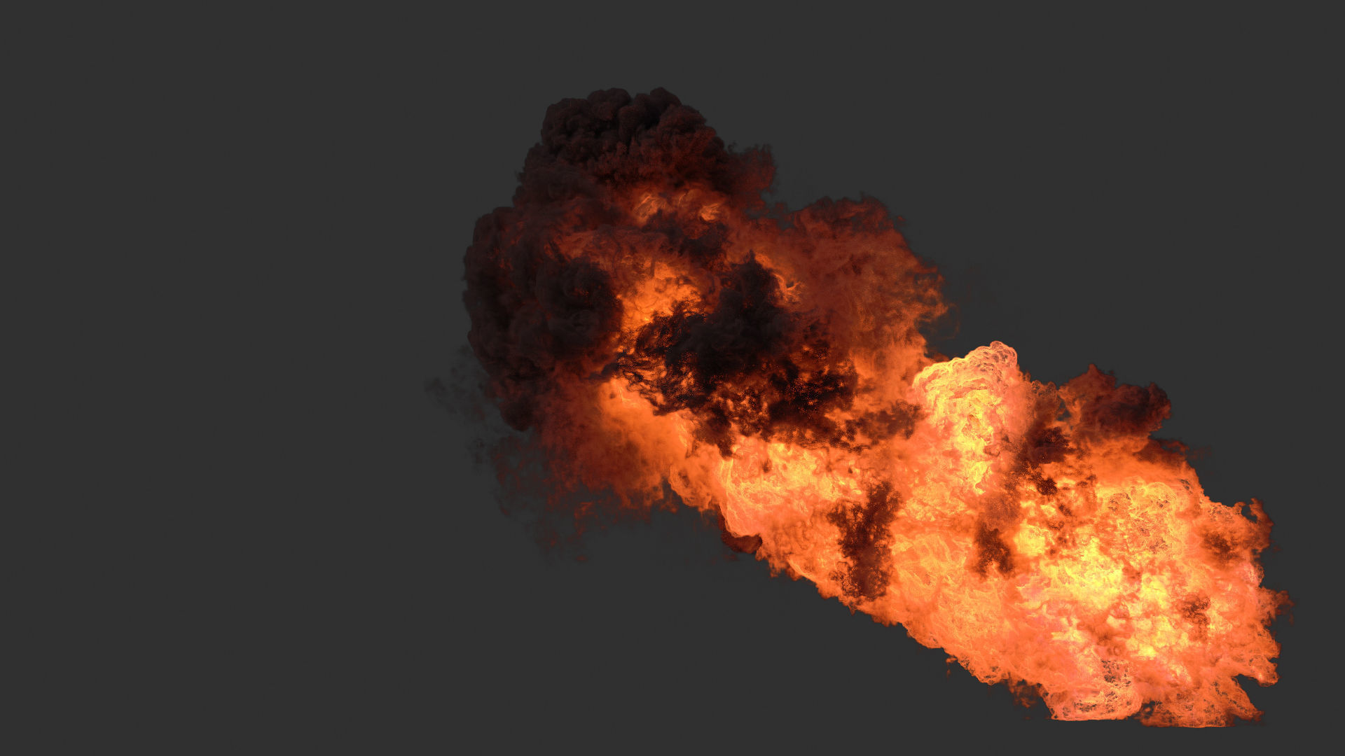 Houdini Heavy Fire asset file 3D model_6