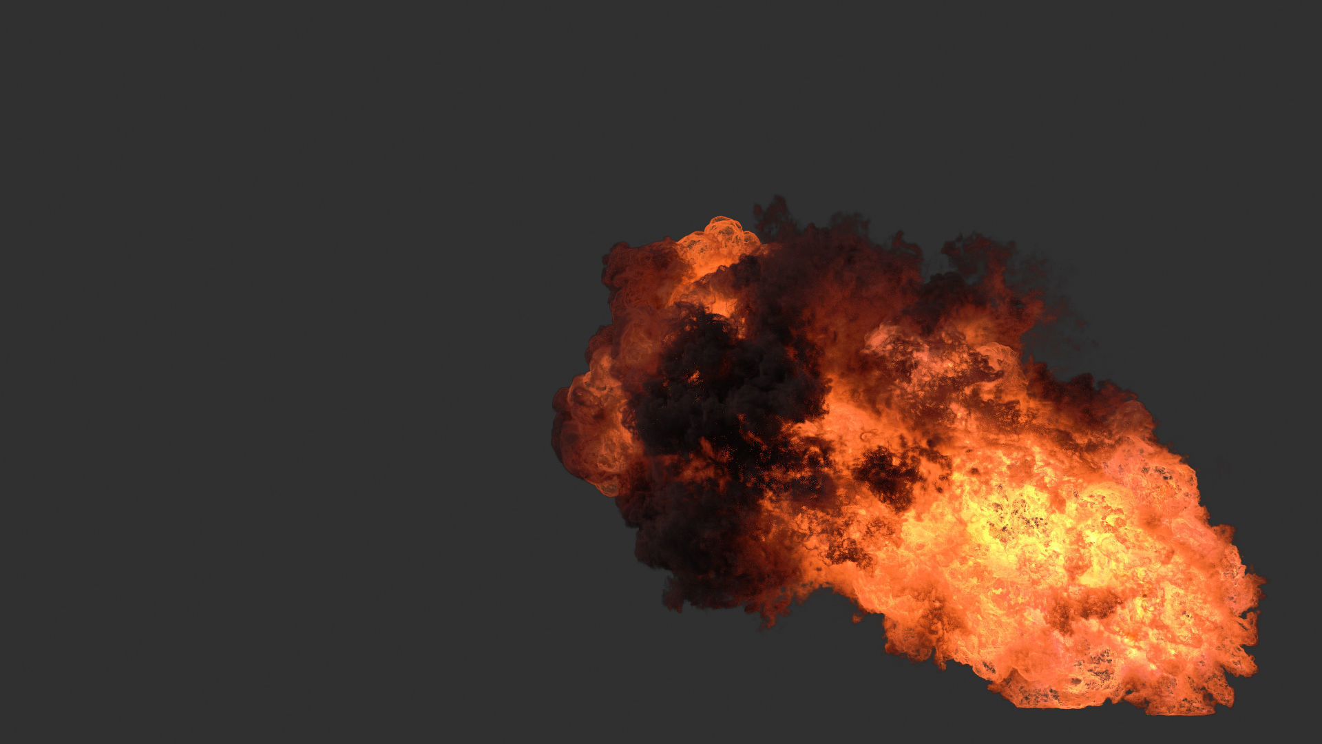 Houdini Heavy Fire asset file 3D model_3