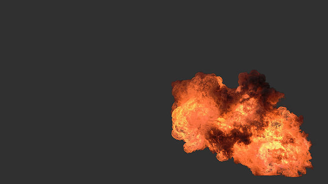 Houdini Heavy Fire asset file 3D model