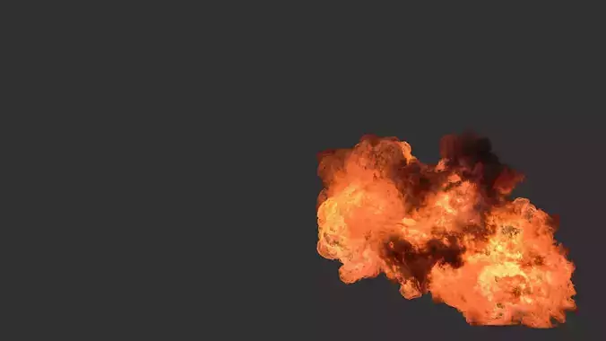 Houdini Heavy Fire asset file 3D model