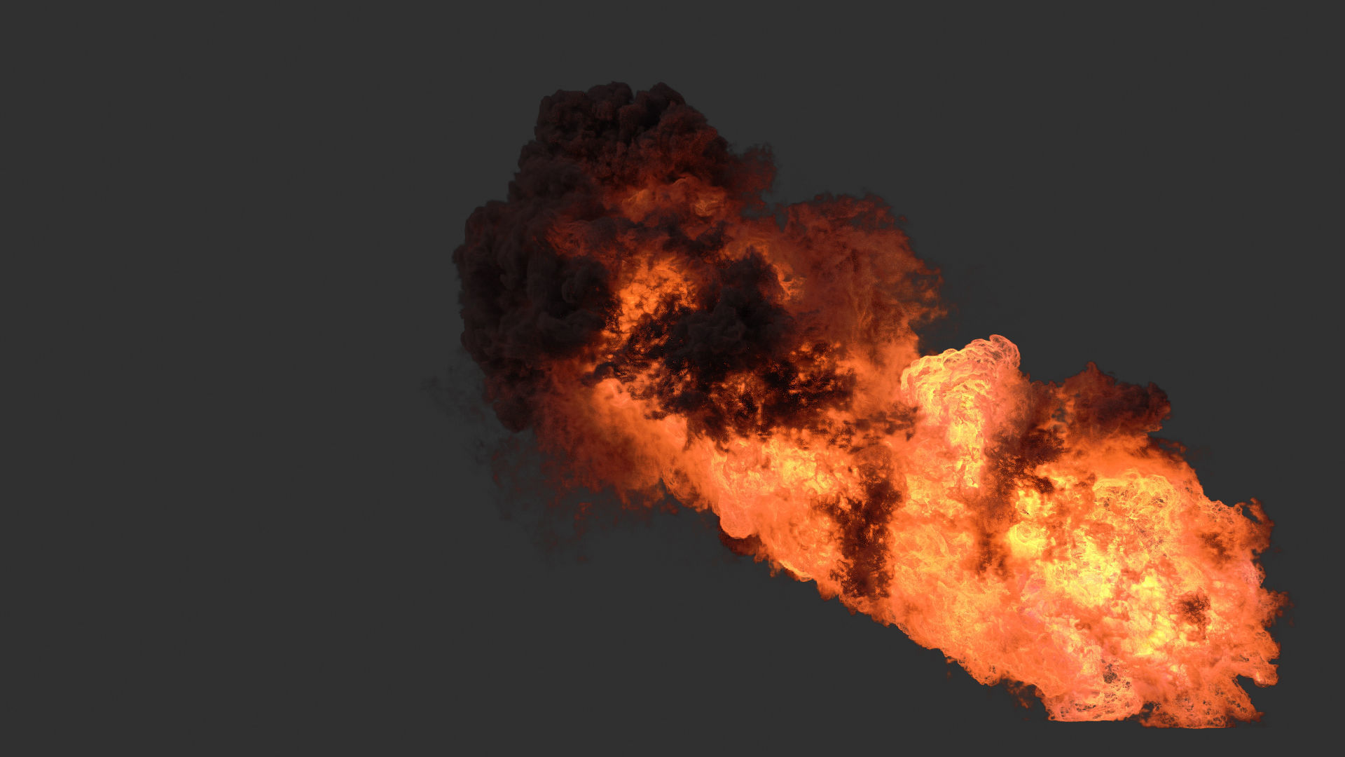 Houdini Heavy Fire asset file 3D model_7