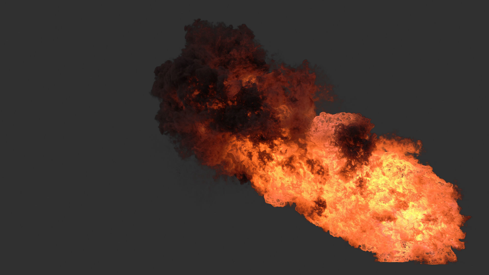 Houdini Heavy Fire asset file 3D model_8