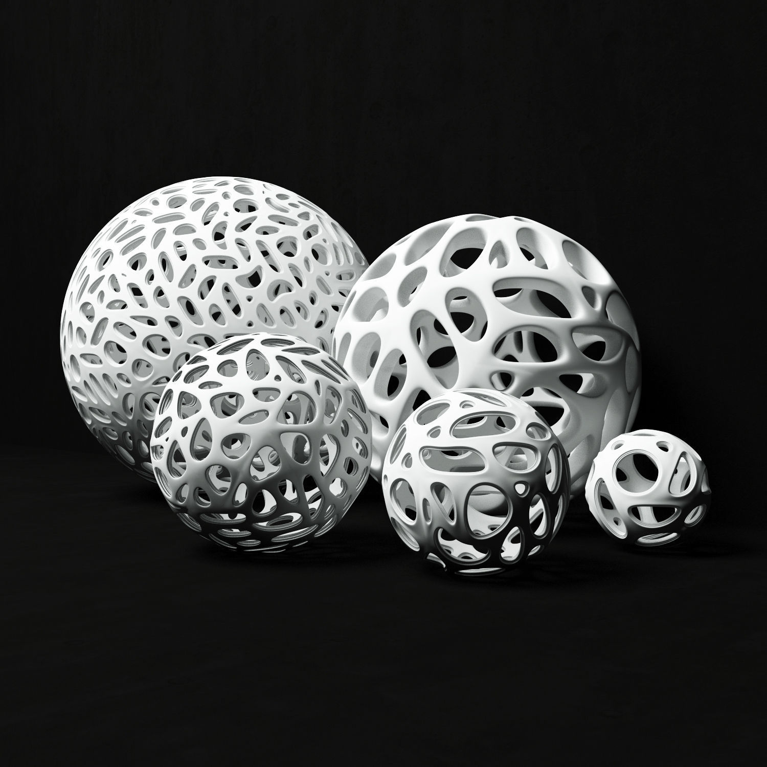 Bionics cage sphere 3D model_1