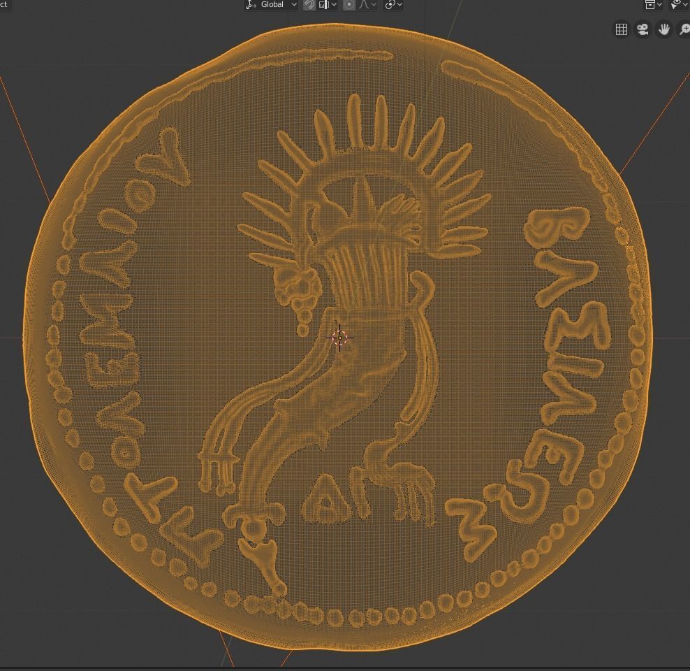 Gold Oktadrachm 3D print model_4