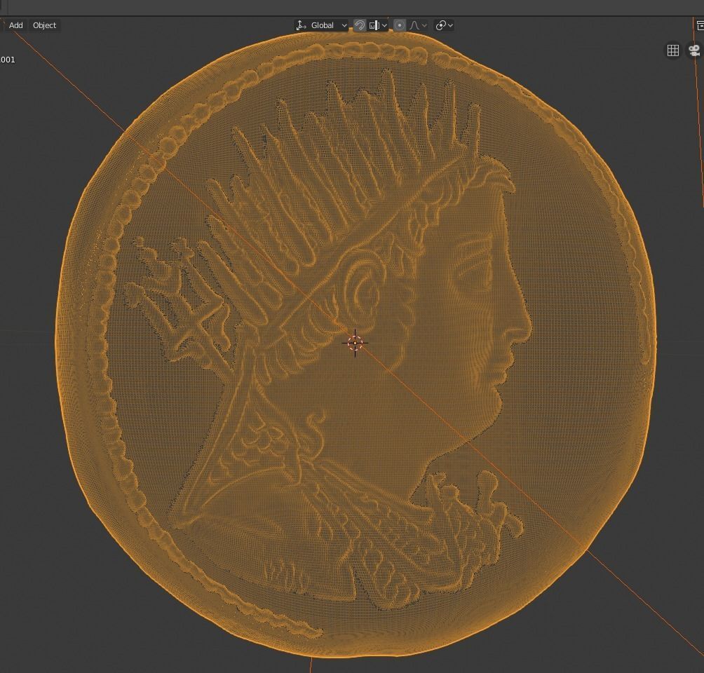 Gold Oktadrachm 3D print model_12