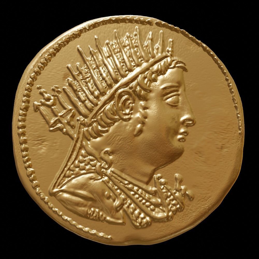 Gold Oktadrachm 3D print model_10