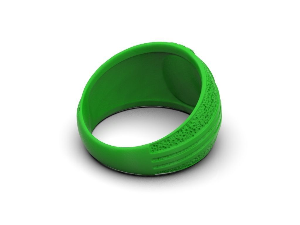 Blackened and Onyx Ring 3D print model_7