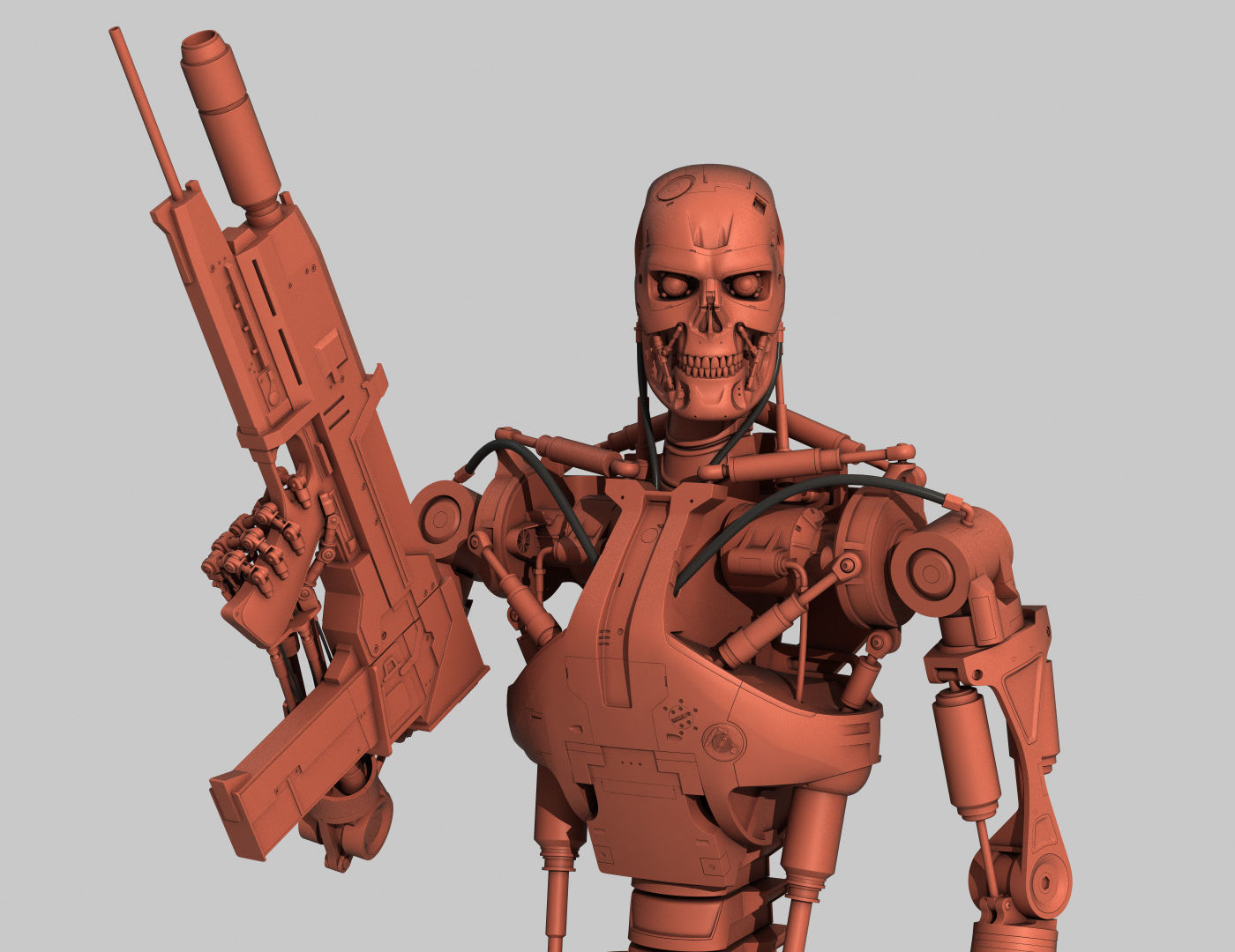 Terminator T-800 Endoskeleton for 3d printing 3D print model