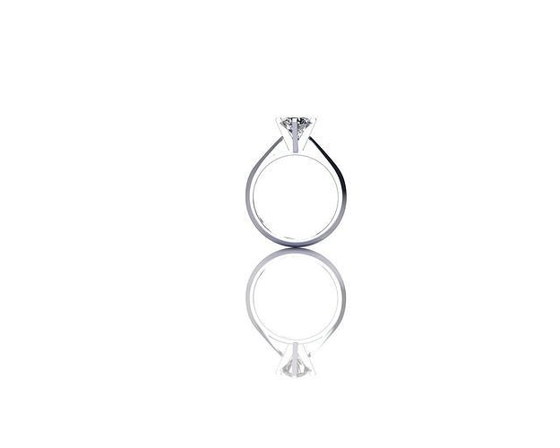 1 ct engagment ring 3D print model