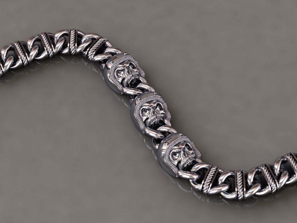 Chain Bracelets 22 3D print model_1