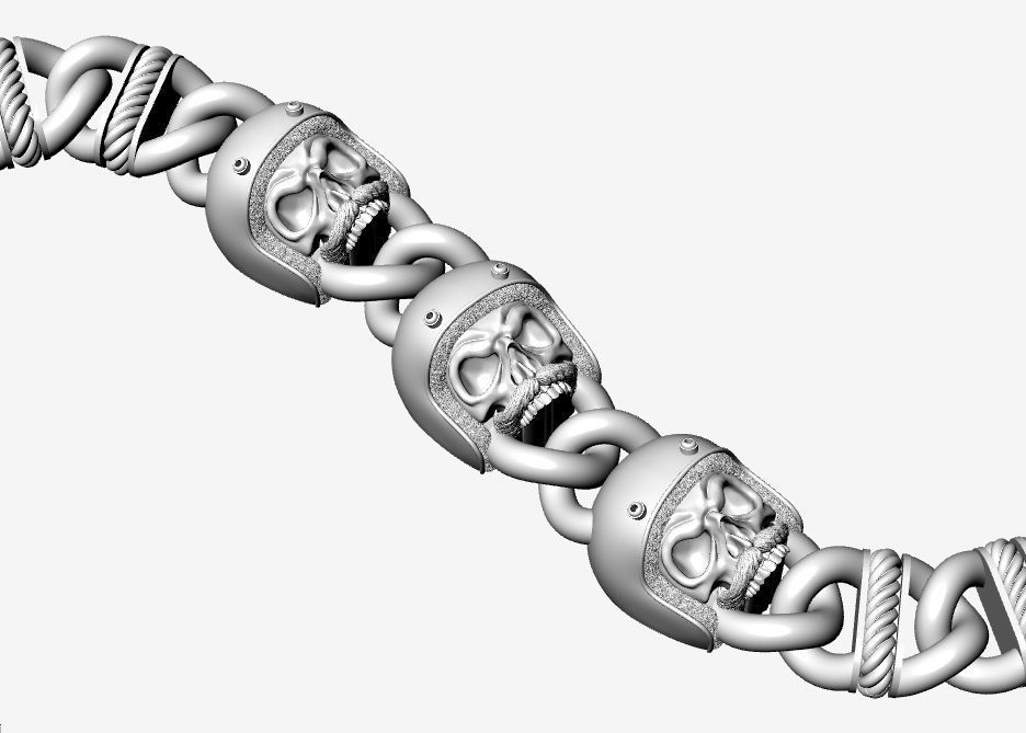 Chain Bracelets 22 3D print model_9