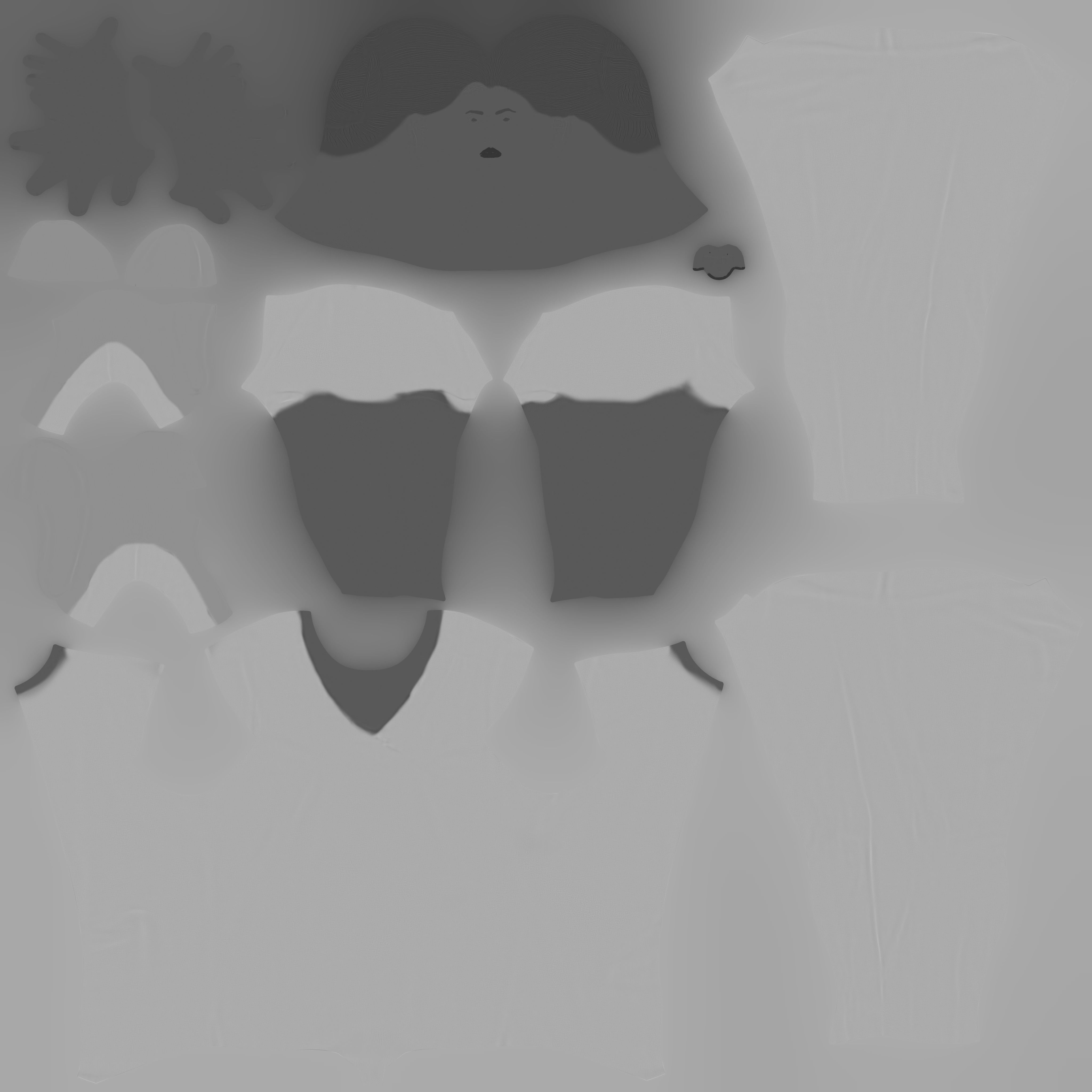 Animated medical nurse 14 Low-poly 3D model_32