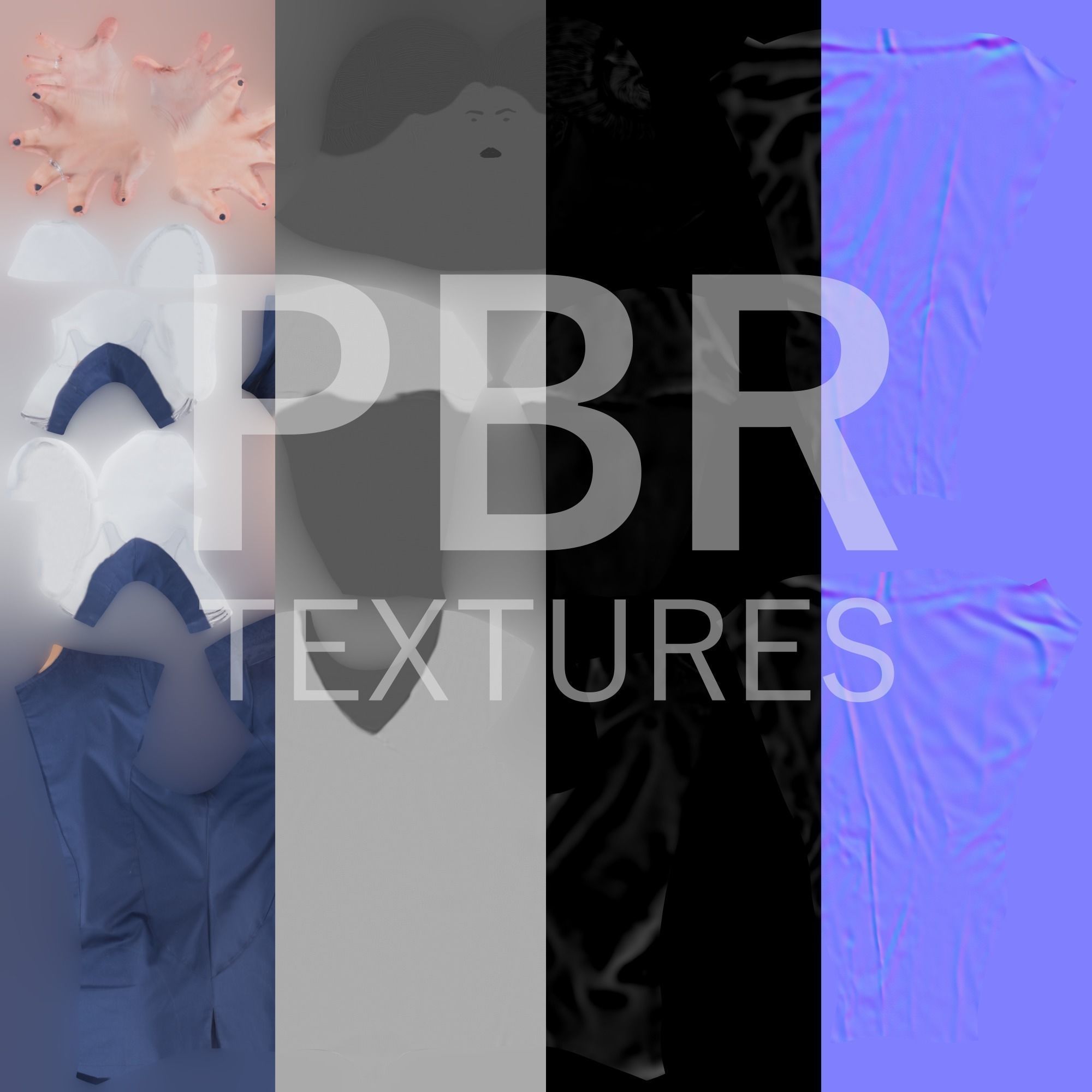 Animated medical nurse 14 Low-poly 3D model_13