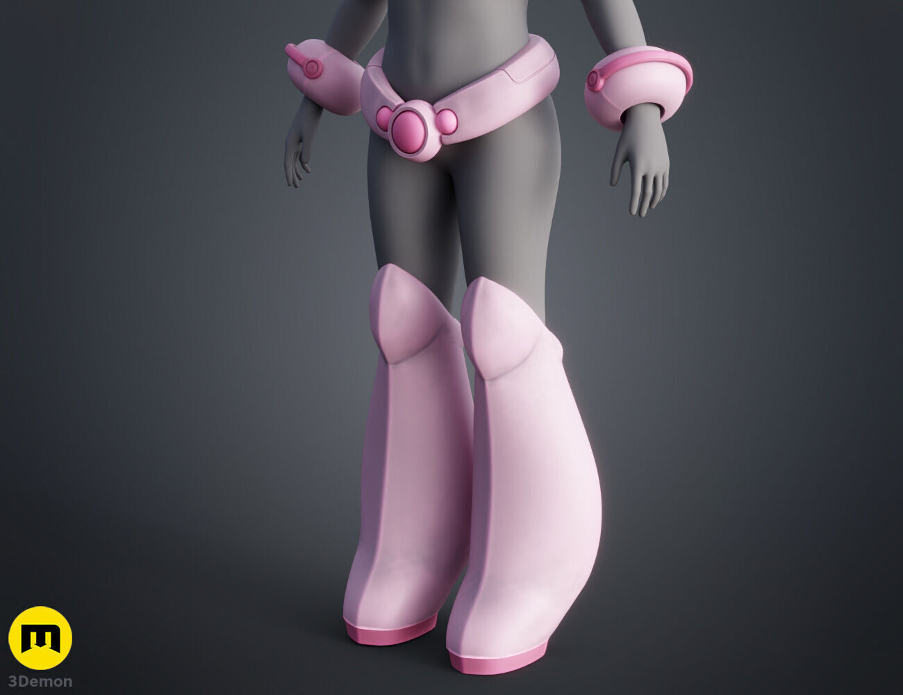 Ochako Uraraka Cosplay Armor 3D print model_3