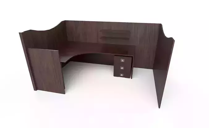 Game-Ready Office Work Desk with 4K-PBR Texture Set