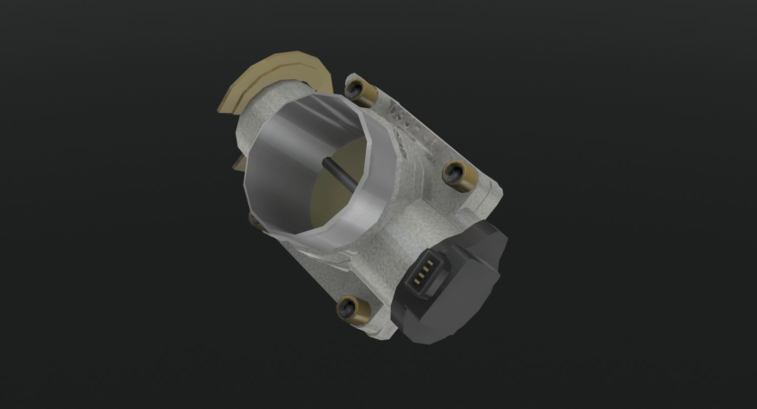 Toyota 2AZ-FE engine Low-poly 3D model_40