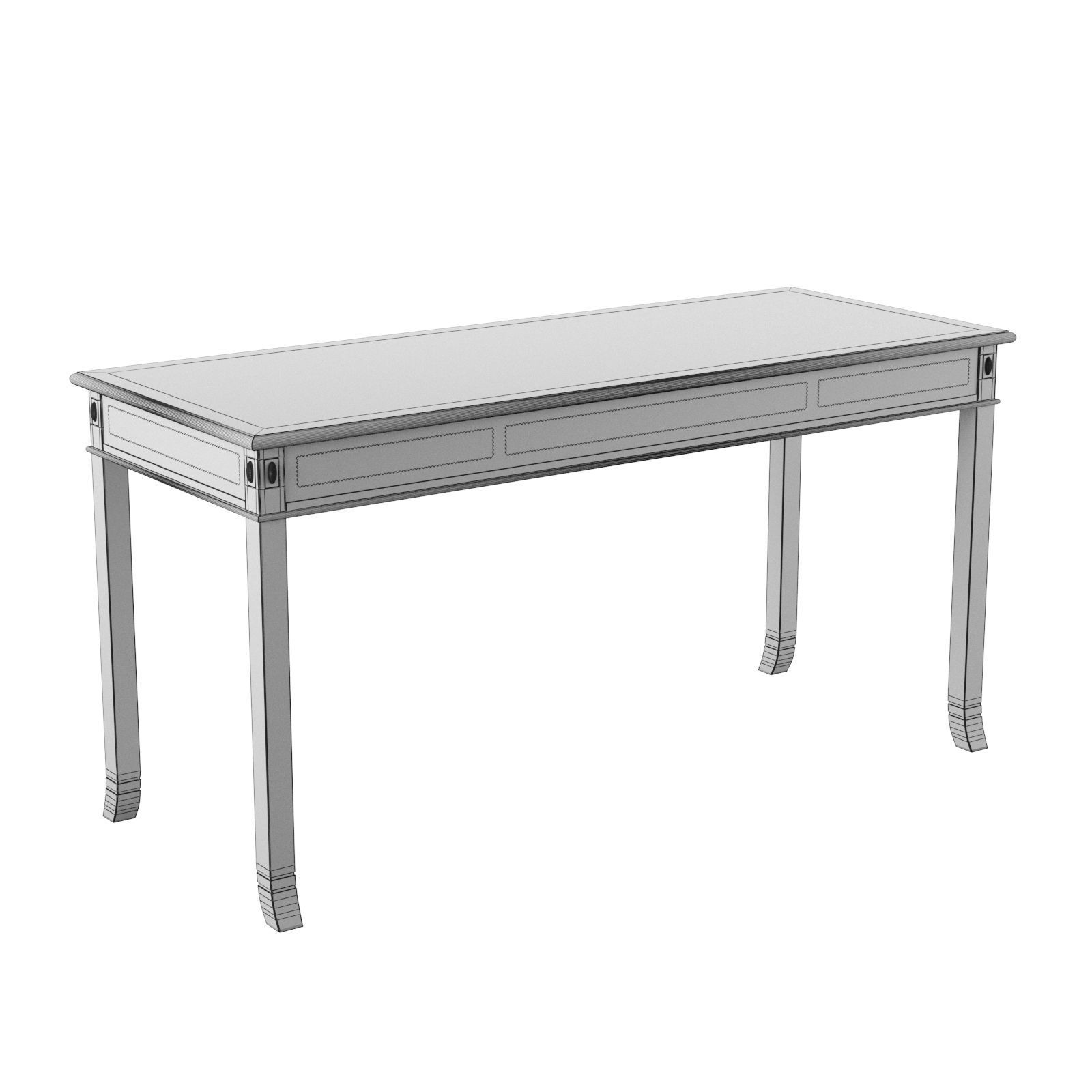 hotel table 3D model_4