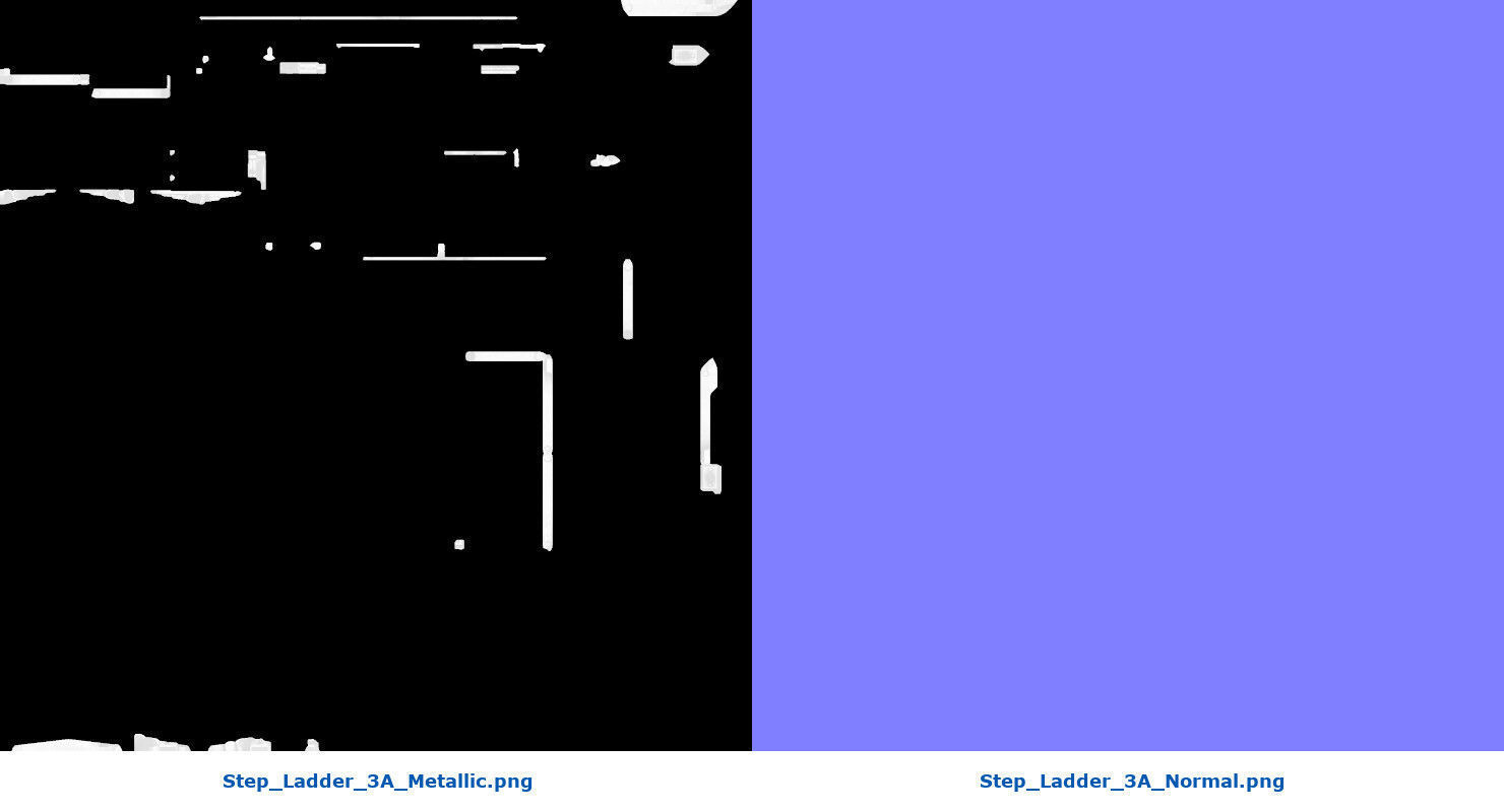 Step Ladder 3A Low-poly 3D model_12