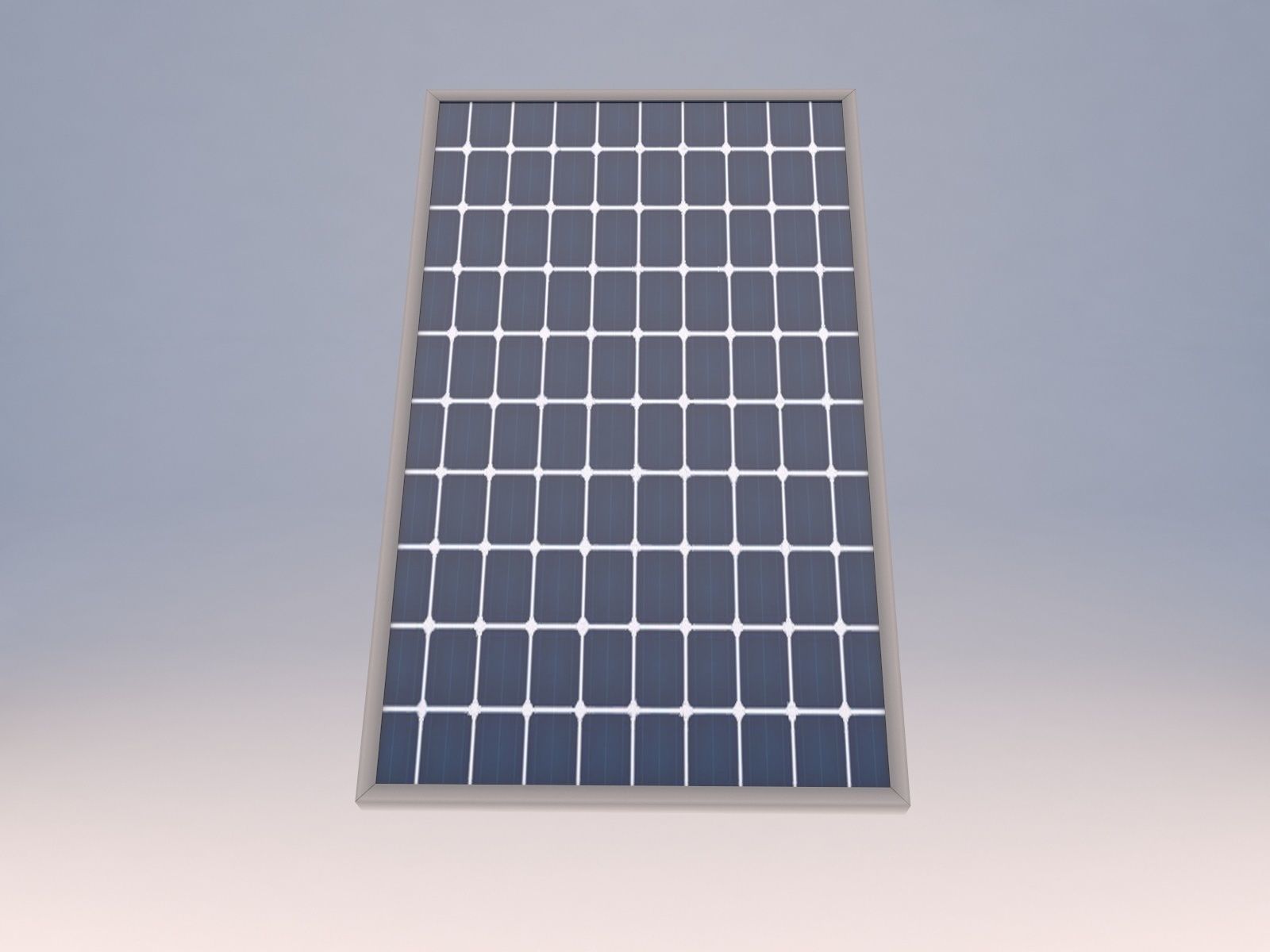 Solar panels Low-poly 3D model_5