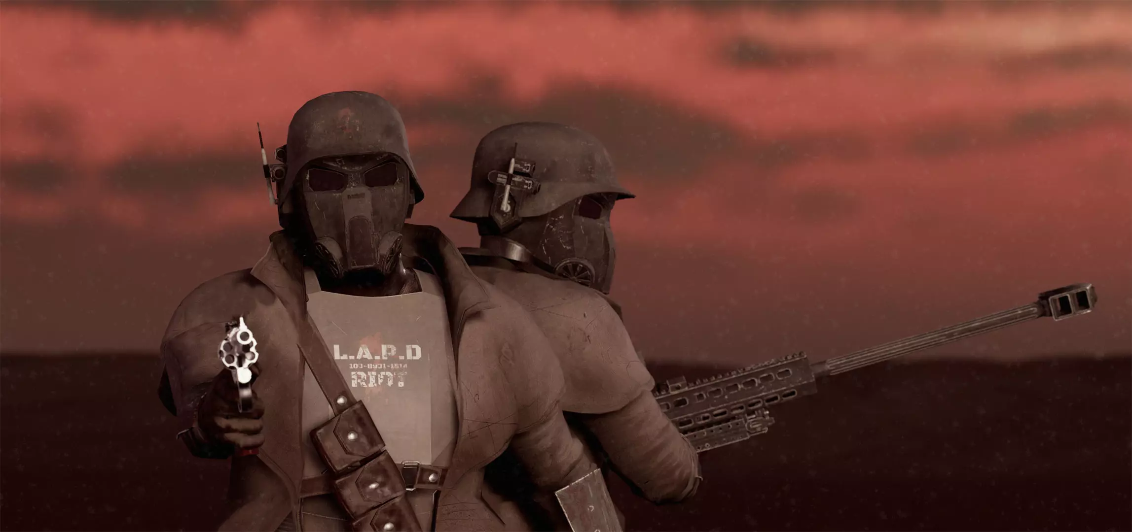 Desert Ranger Armor Low-poly 3D model_0