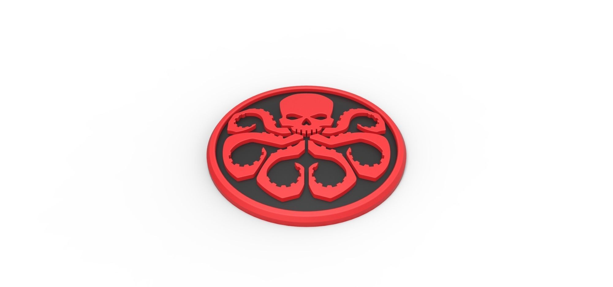 3D printable HYDRA emblem 3D print model_2