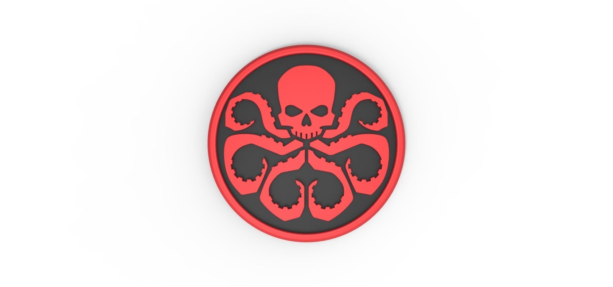 3D printable HYDRA emblem 3D print model_1