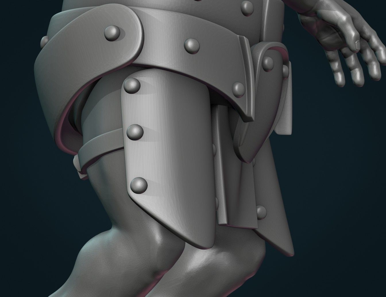 Demon figure II 3D print model_13