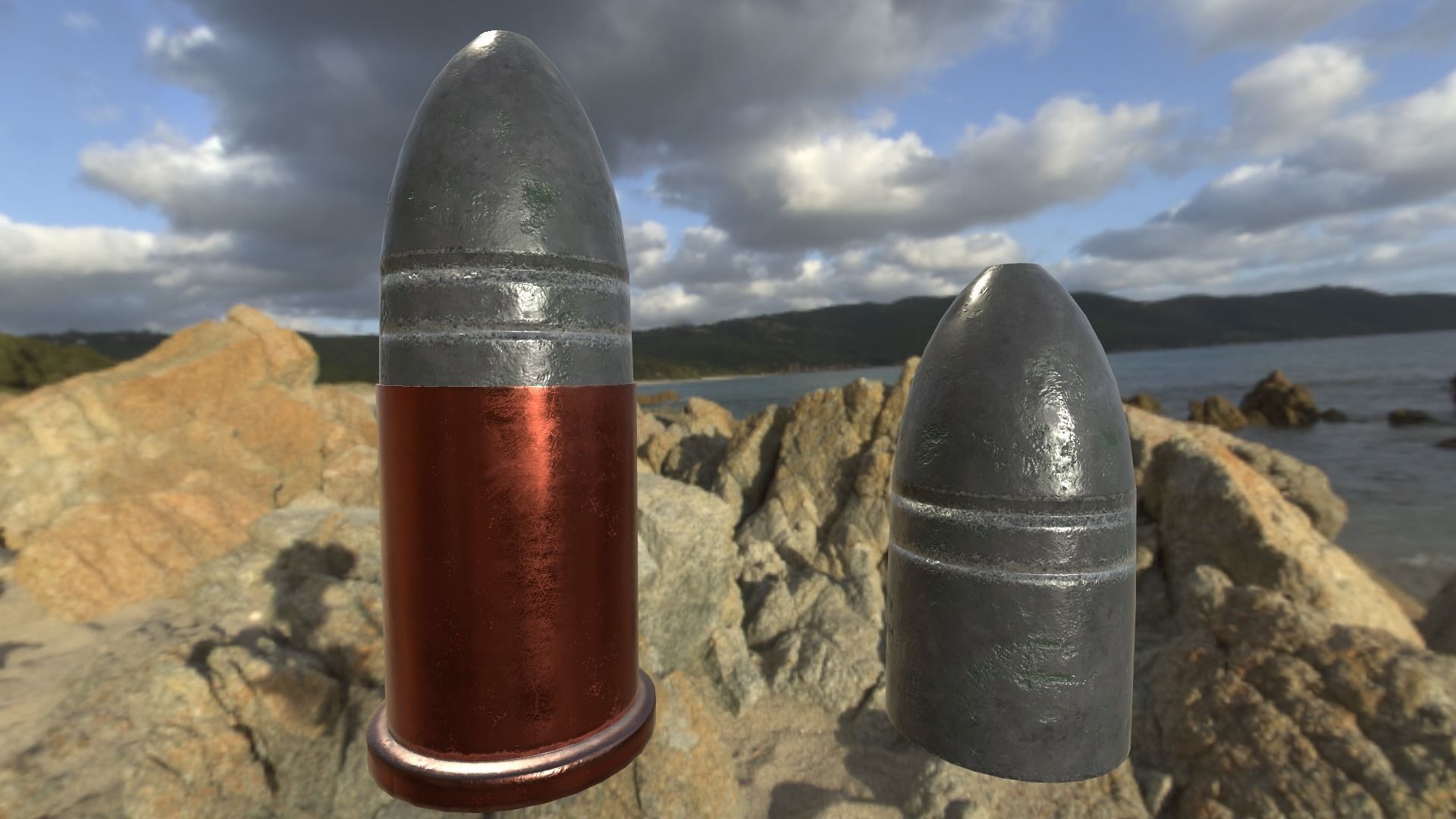 Spectacular Colt Revolving Carbine 1855 Low-poly 3D model_36