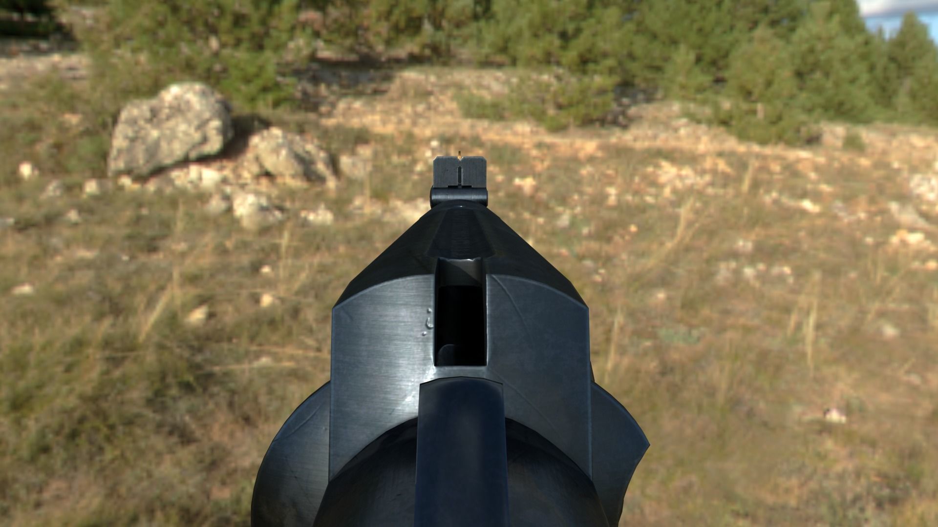 Spectacular Colt Revolving Carbine 1855 Low-poly 3D model_22