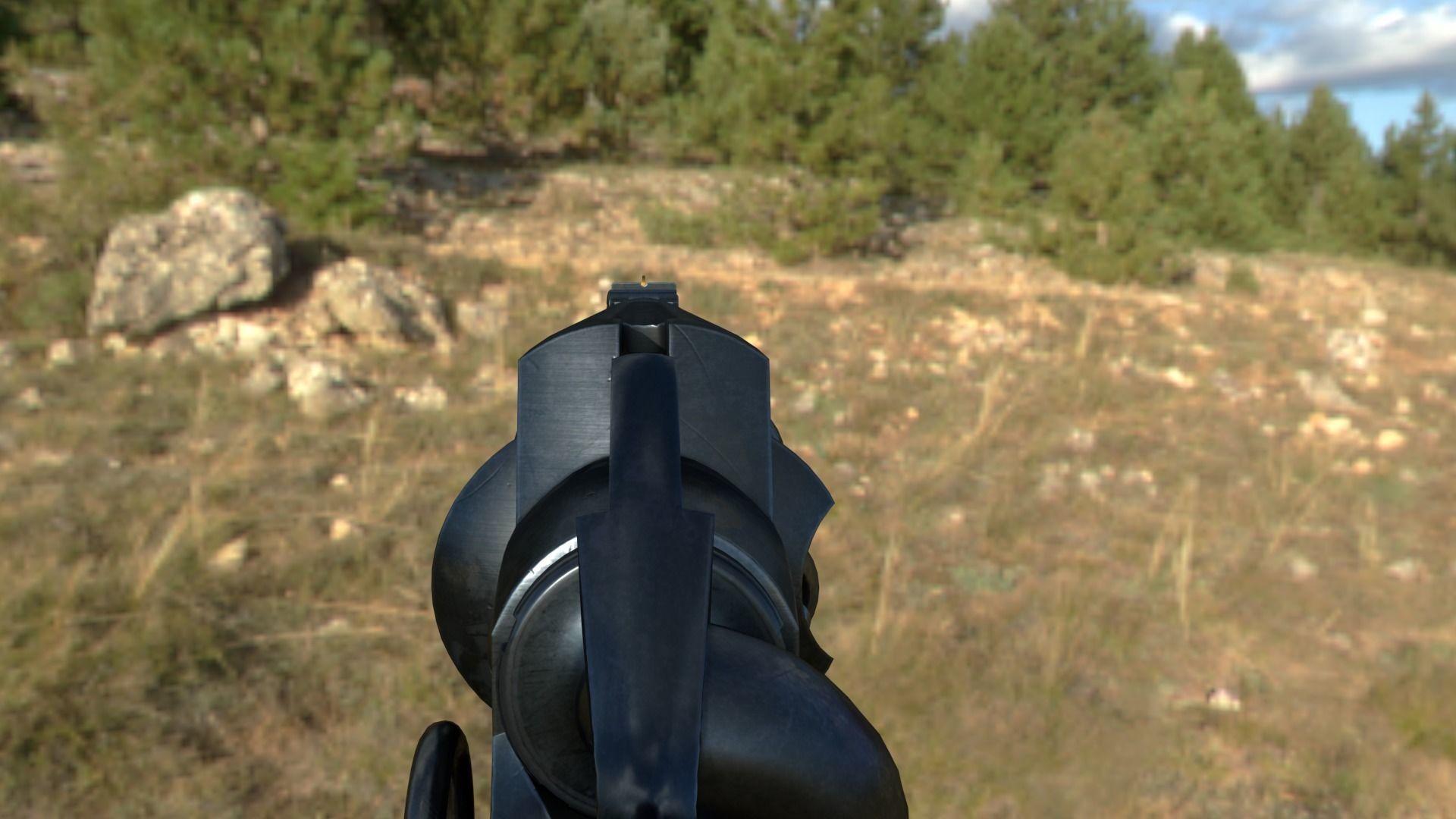 Spectacular Colt Revolving Carbine 1855 Low-poly 3D model_21