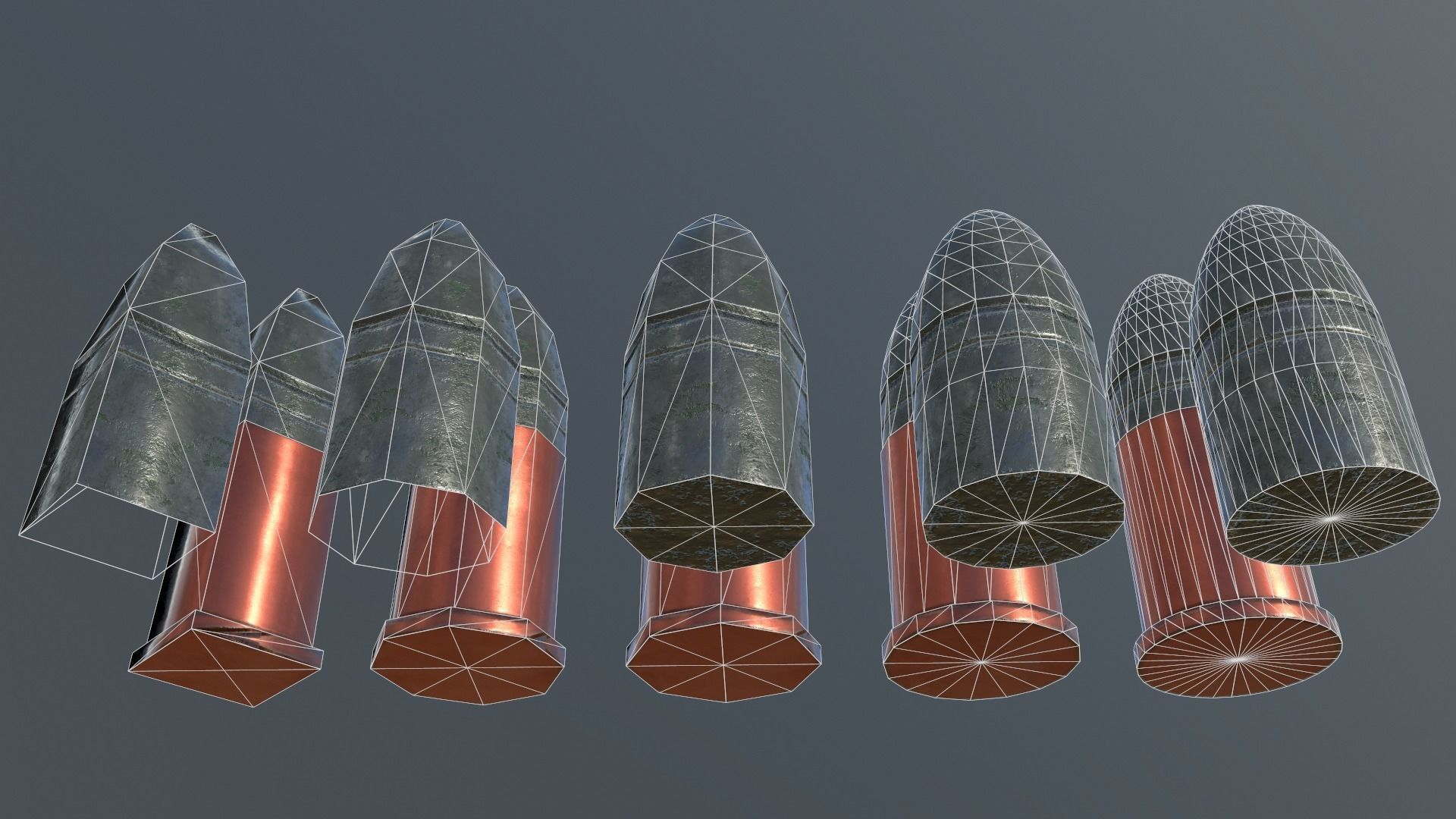 Spectacular Colt Revolving Carbine 1855 Low-poly 3D model_41