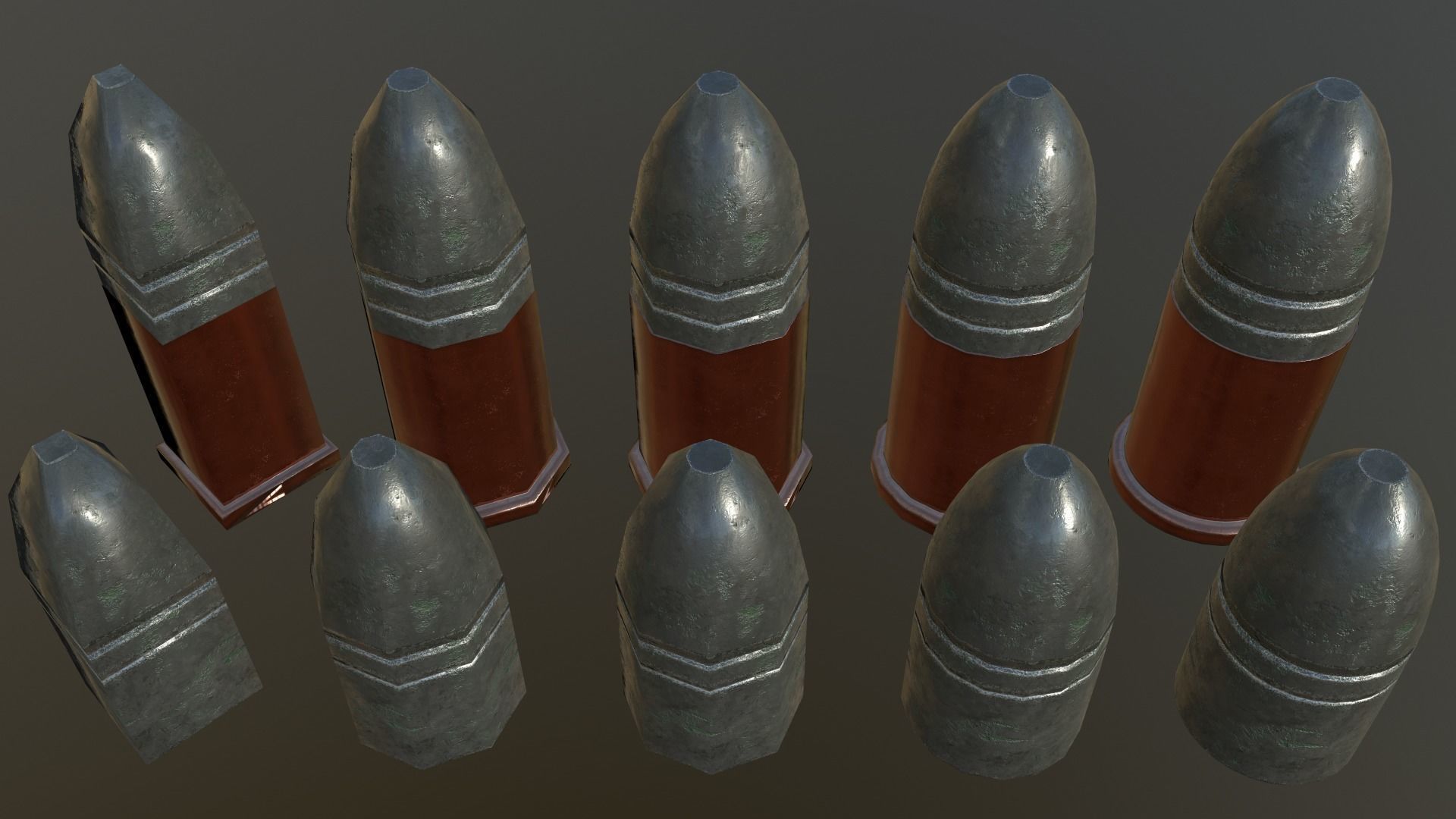 Spectacular Colt Revolving Carbine 1855 Low-poly 3D model_39