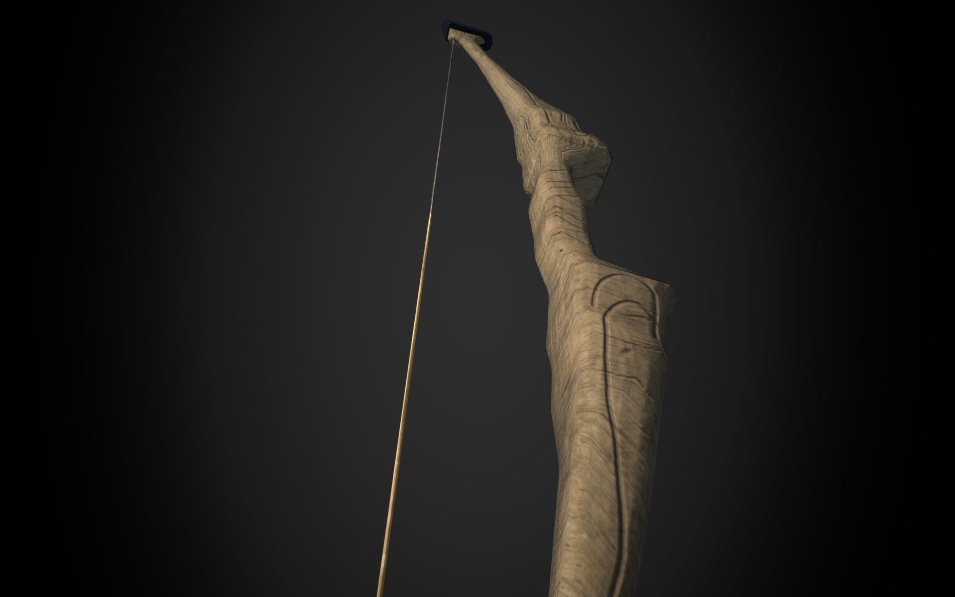 Medieval or Fantasy Bows Set - Low poly and animated Low-poly 3D model_5