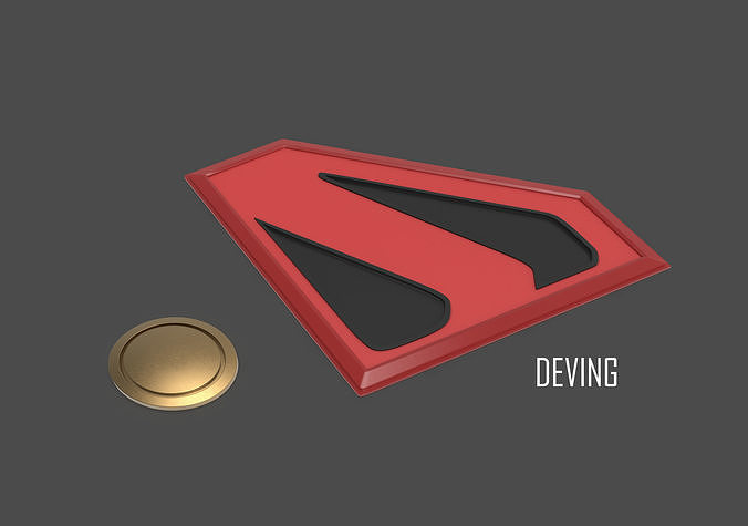 KINGDOM COME SUPERMAN EMBLEM AND BELT BUCKLE 3D print model