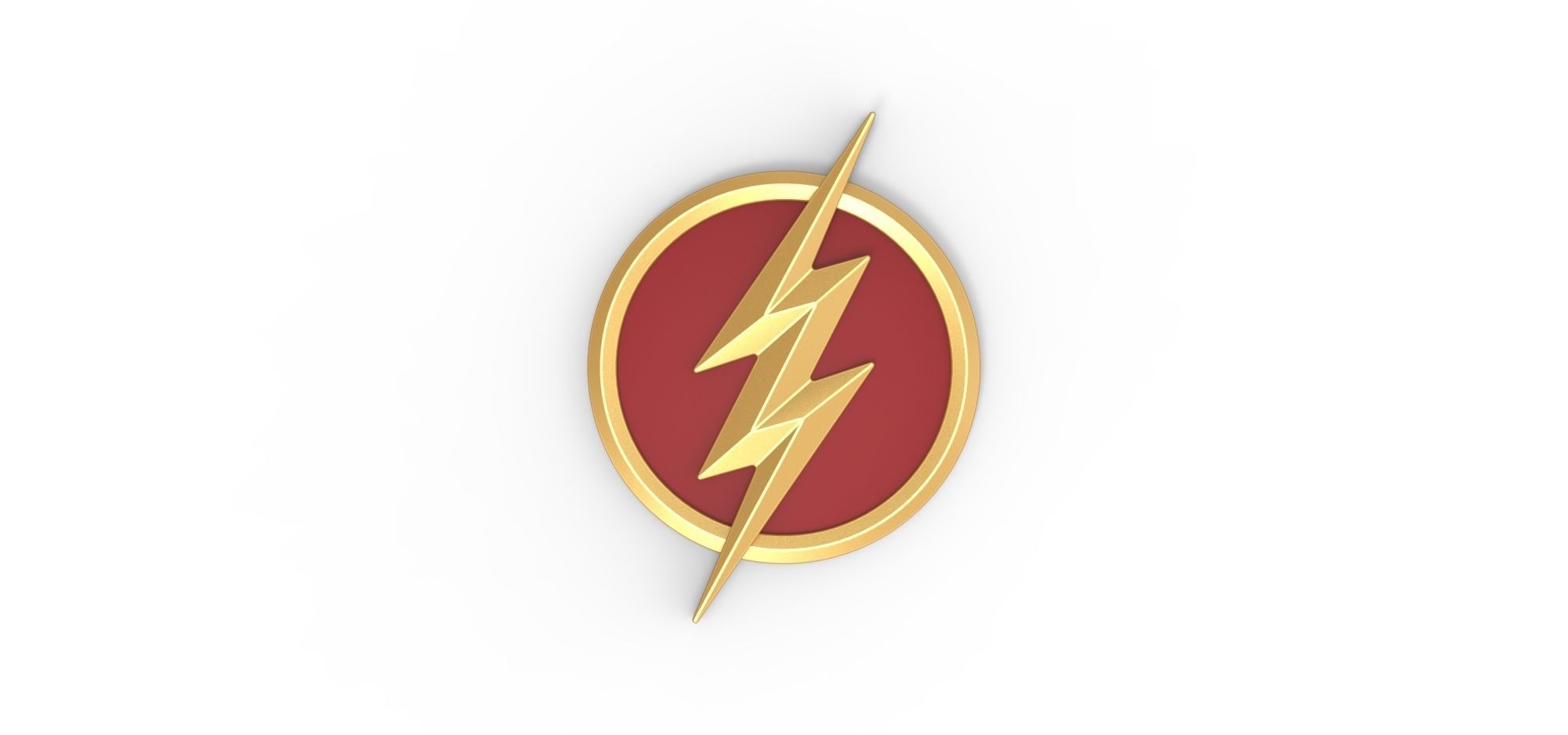 3D printable Flash emblem 3D print model_1