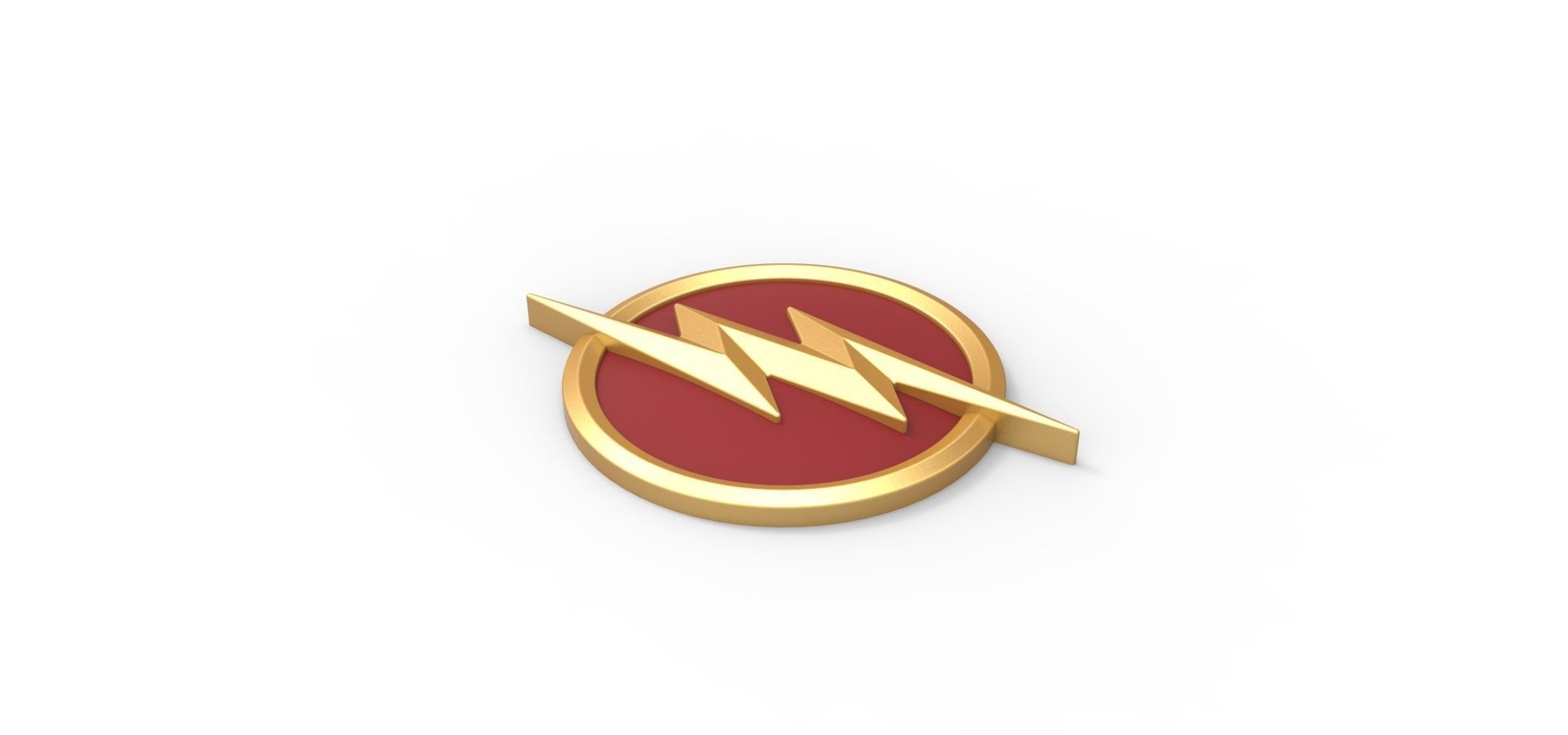 3D printable Flash emblem 3D print model_4