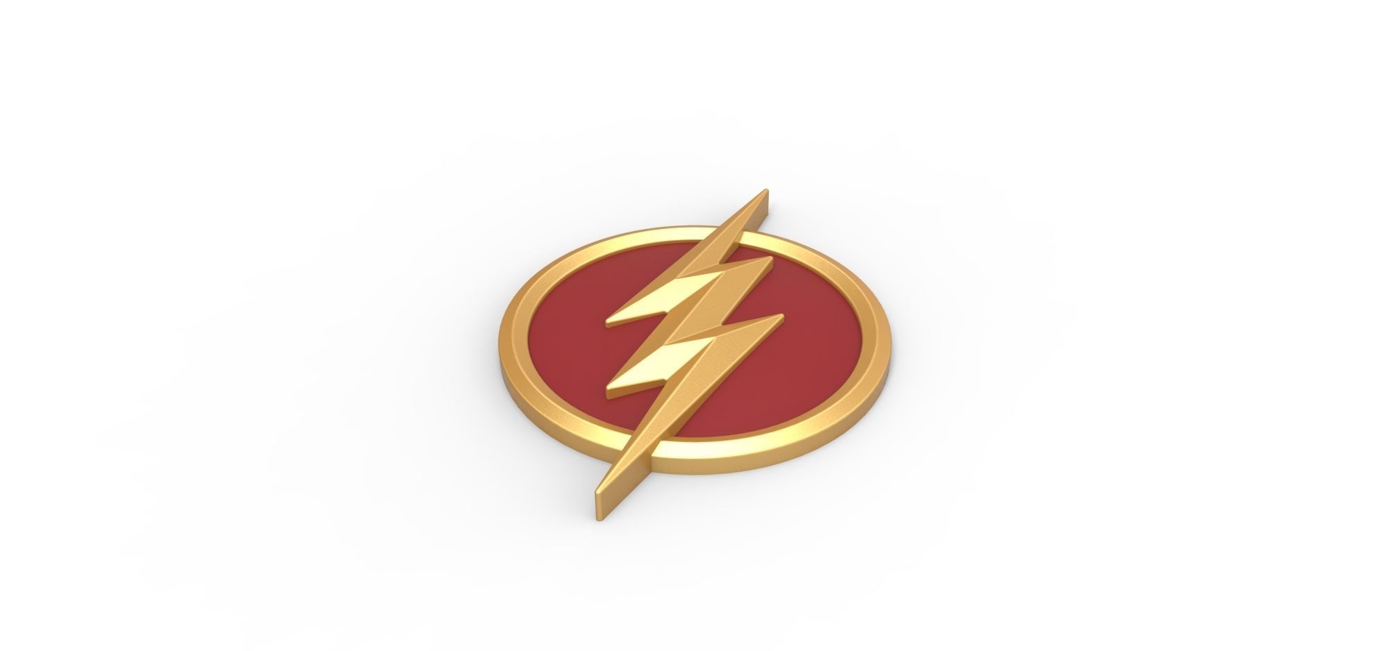 3D printable Flash emblem 3D print model_2