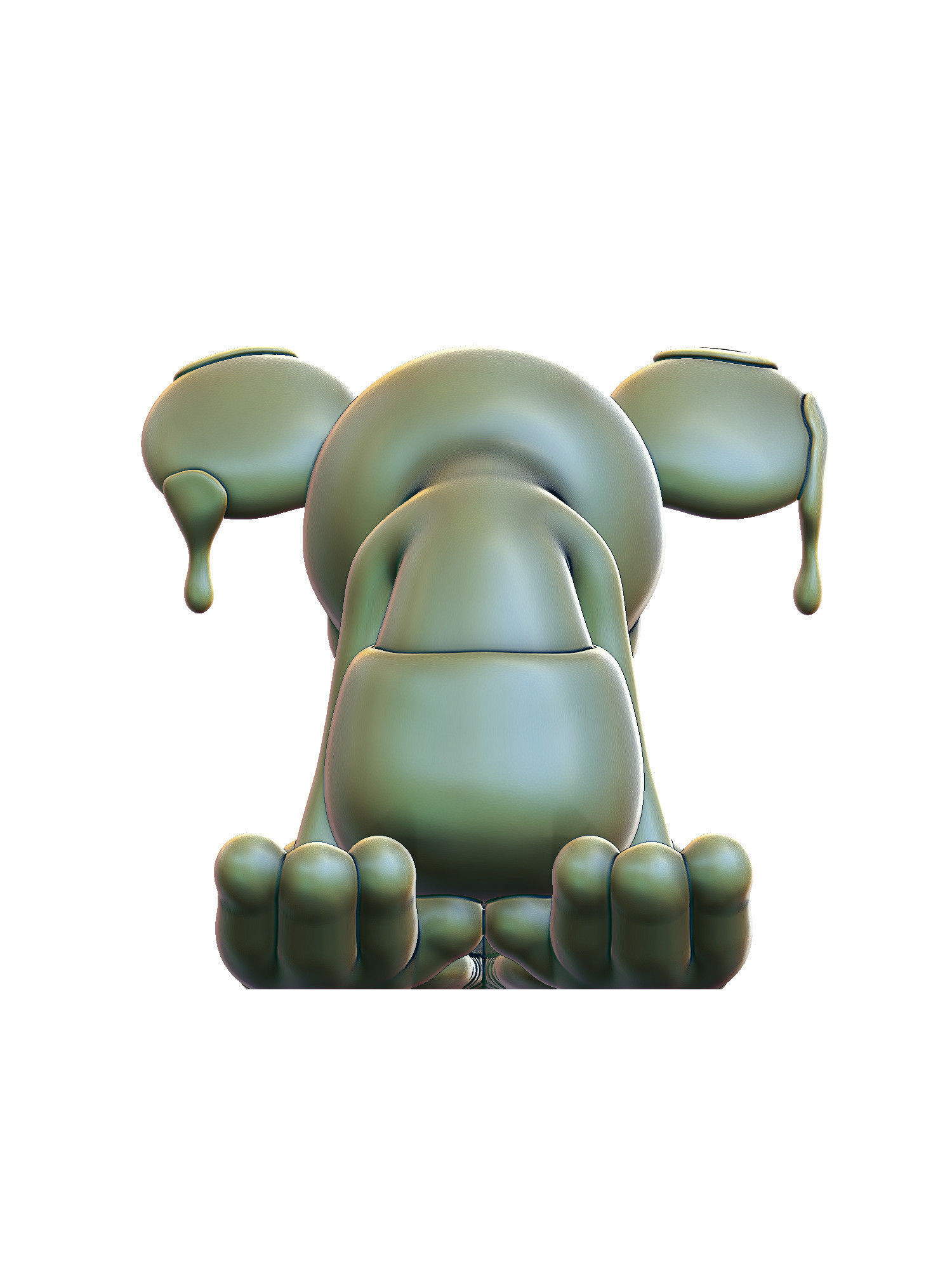 Sad Mickey 3D print model_3