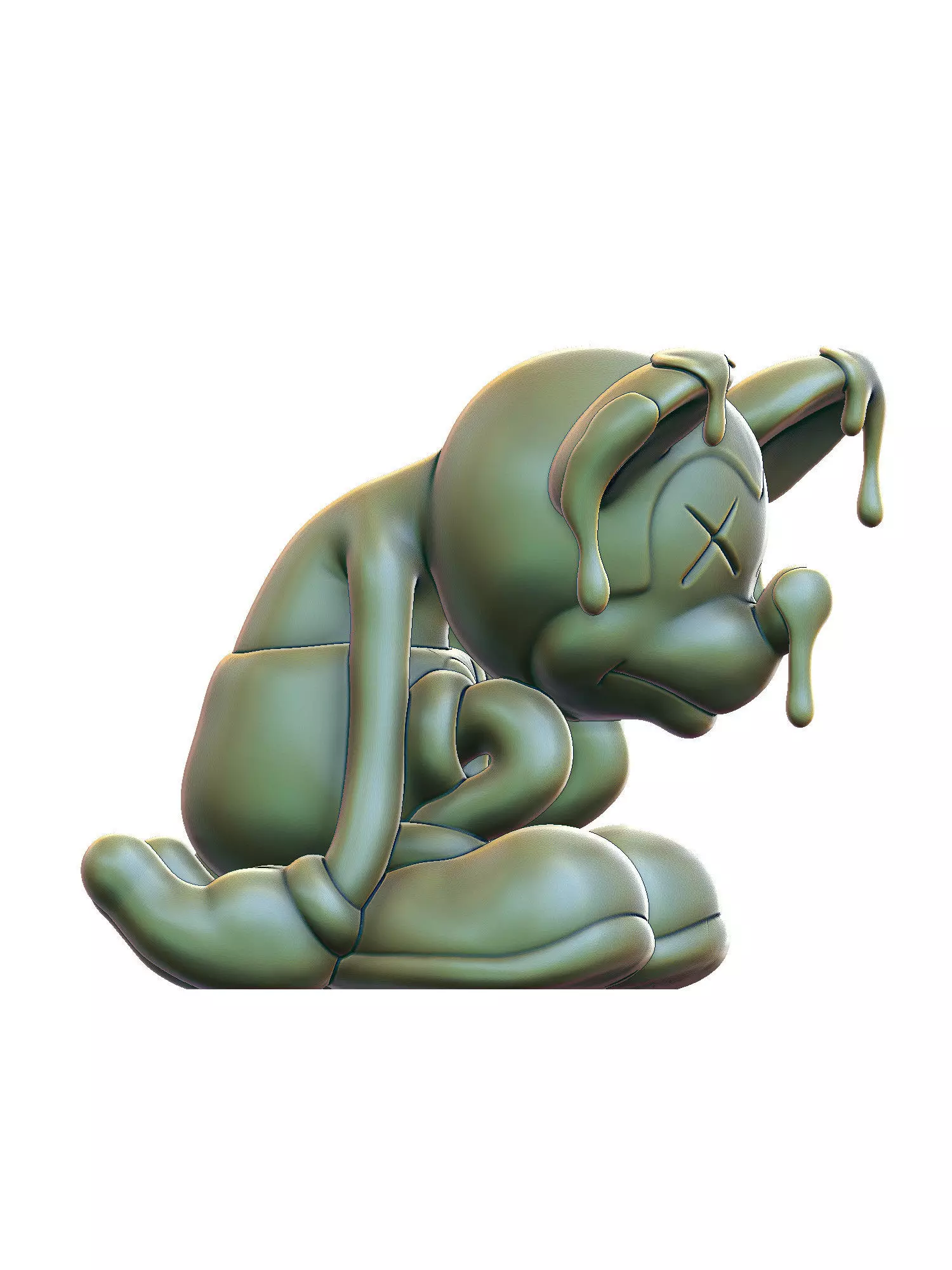 Sad Mickey 3D print model_0