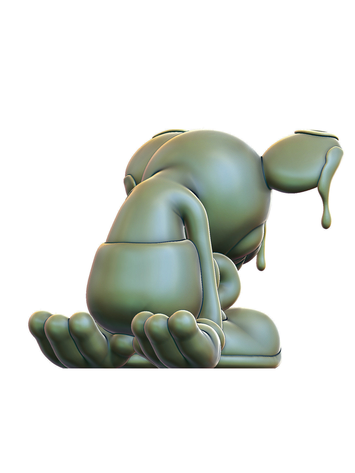Sad Mickey 3D print model_2